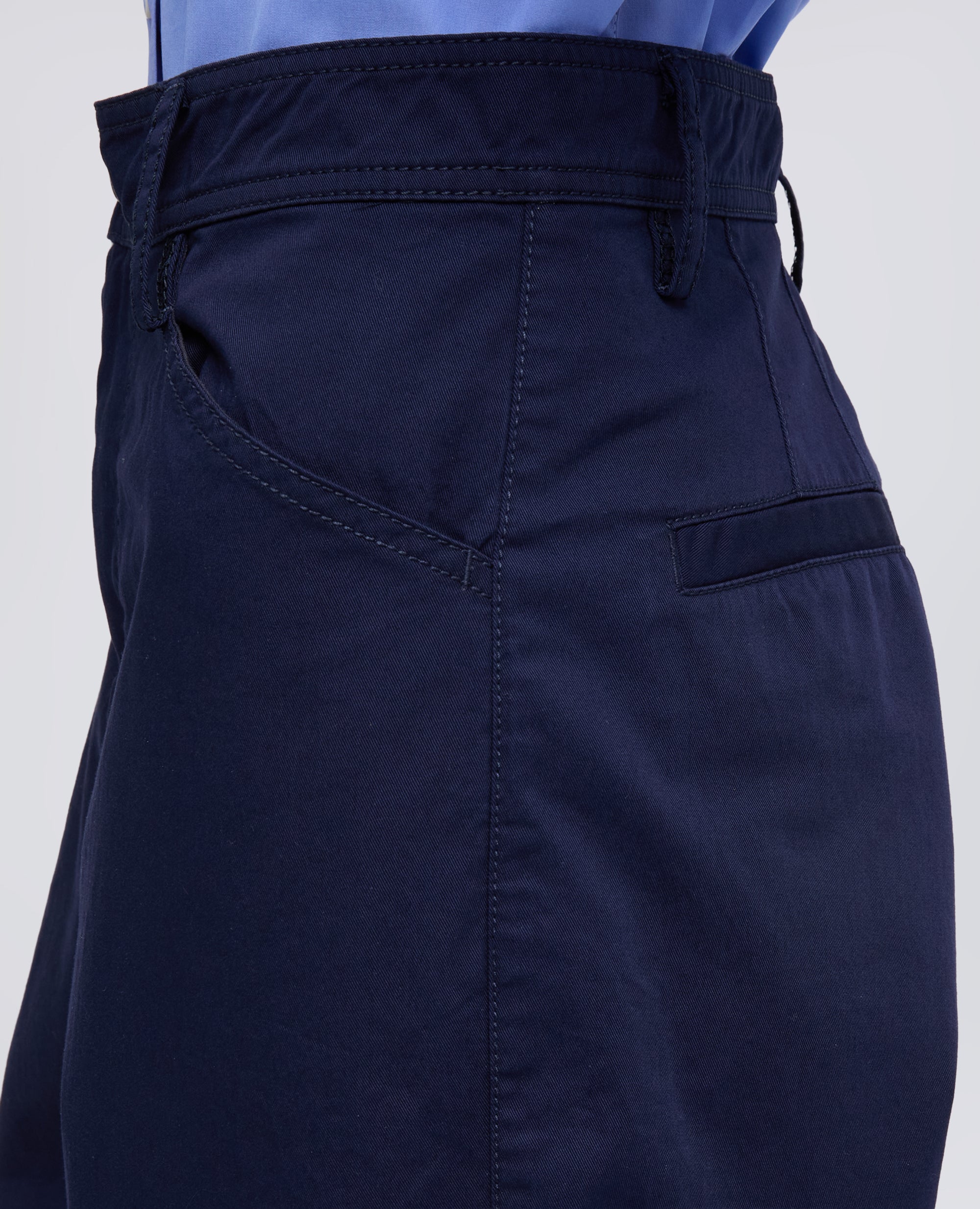 Pantalone tipo cargo in extra fine twill di cotone - AA Capsule Collection-BLU-BLUE-AZUL-BLAU-BLEU