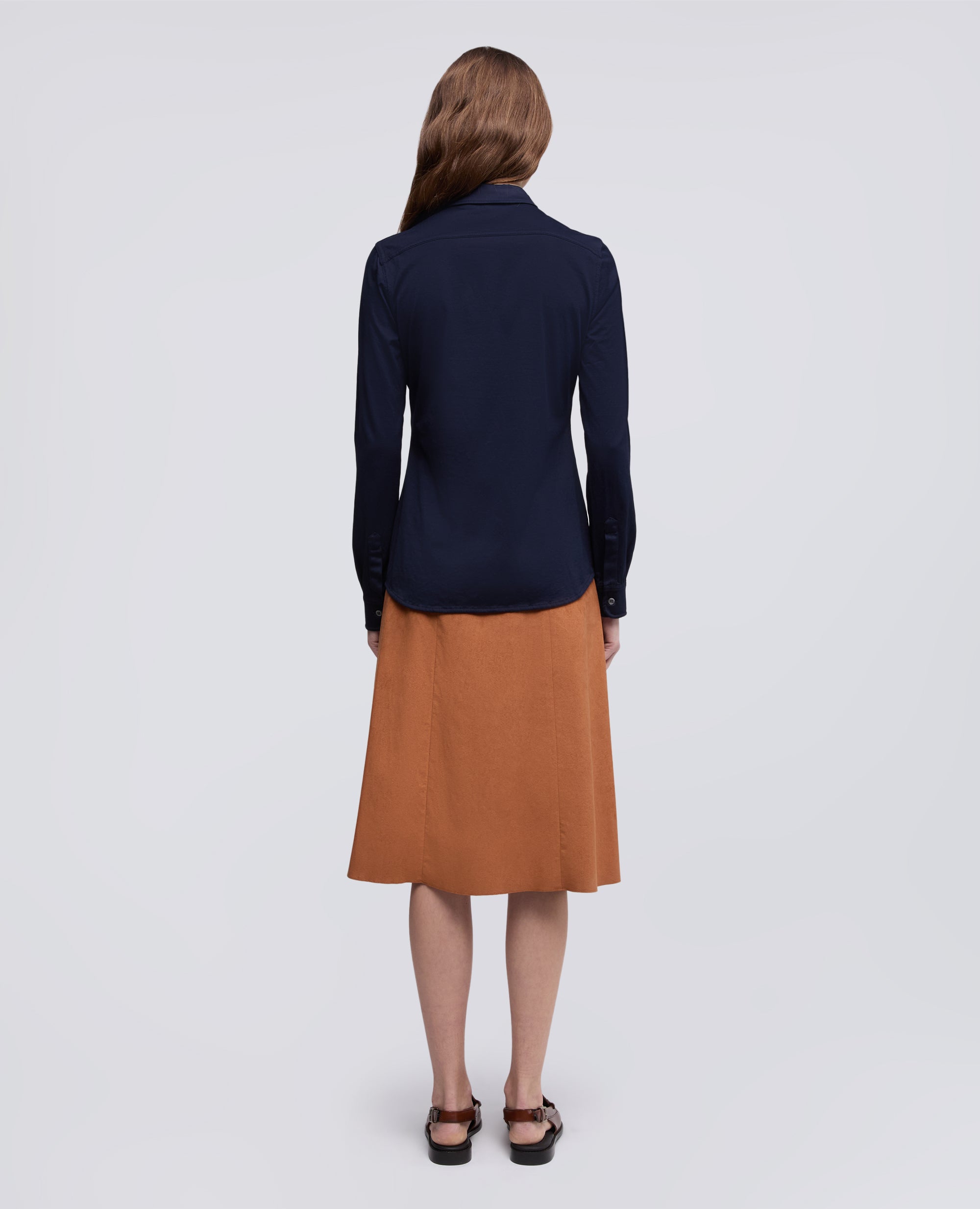 T-SHIRT IN JERSEY DI COTONE-BLU-BLUE-AZUL-BLAU-BLEU