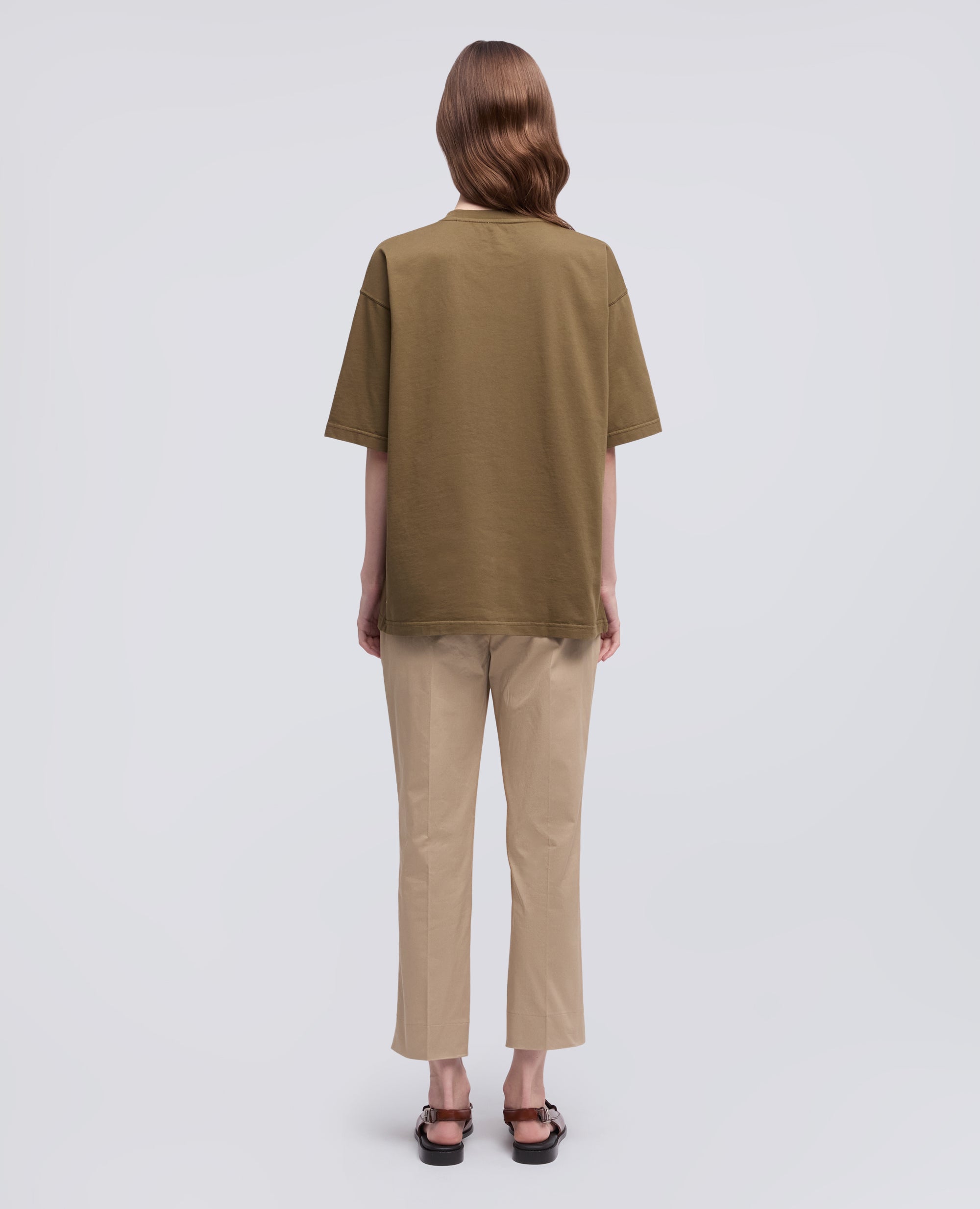 T-SHIRT IN JERSEY DI COTONE ORGANICO CON STAMPA "NOT THIS YEAR"-MILITAR+SCRITTA ROSS-MILITAR+SCRITTA ROSS-MILITAR+SCRITTA ROSS-MILITAR+SCRITTA ROSS-MILITAR+SCRITTA ROSS