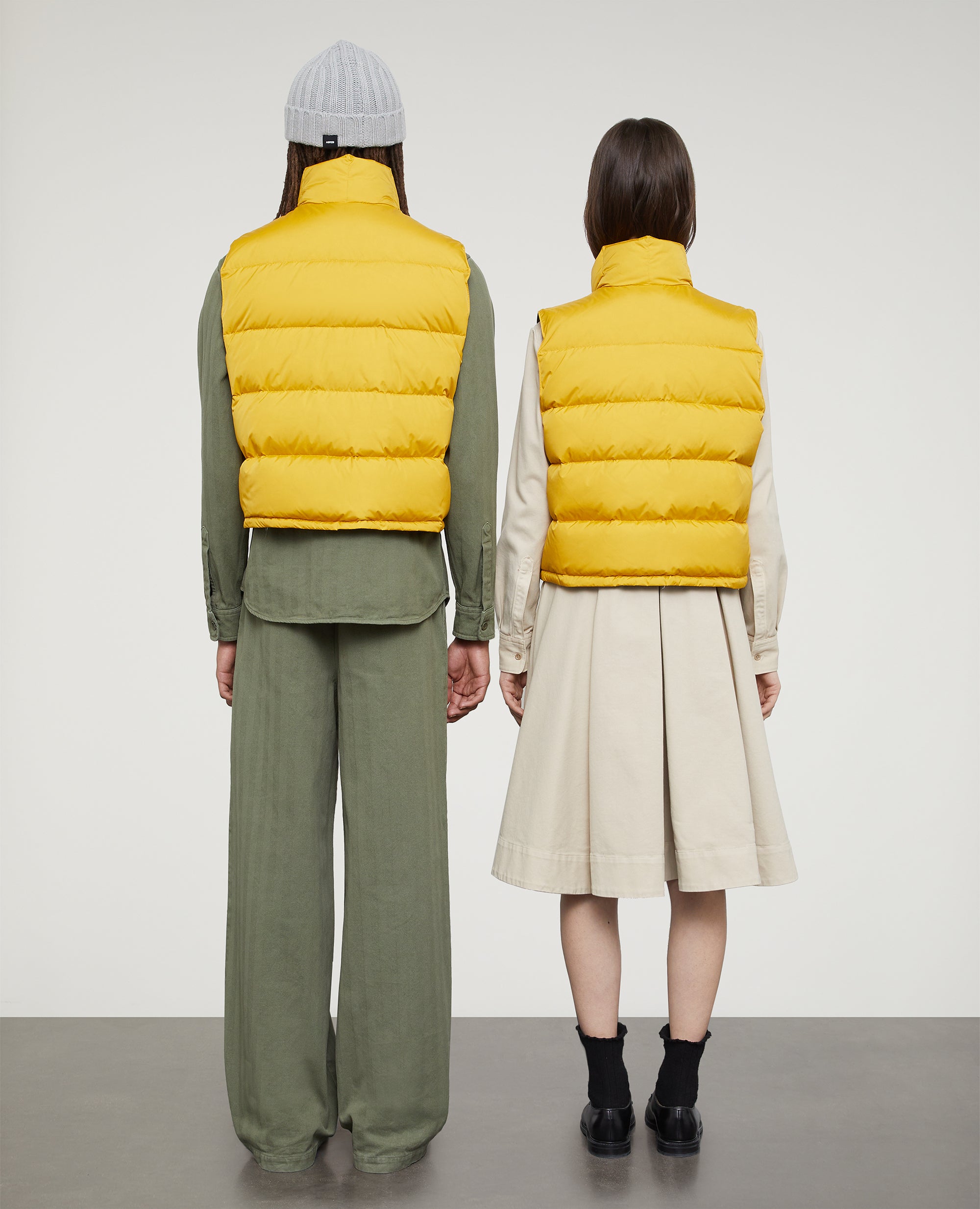 Gilet unisex Piuma-SENAPE-MUSTARD YELLOW-MOSTAZA-SENF-MOUTARDE