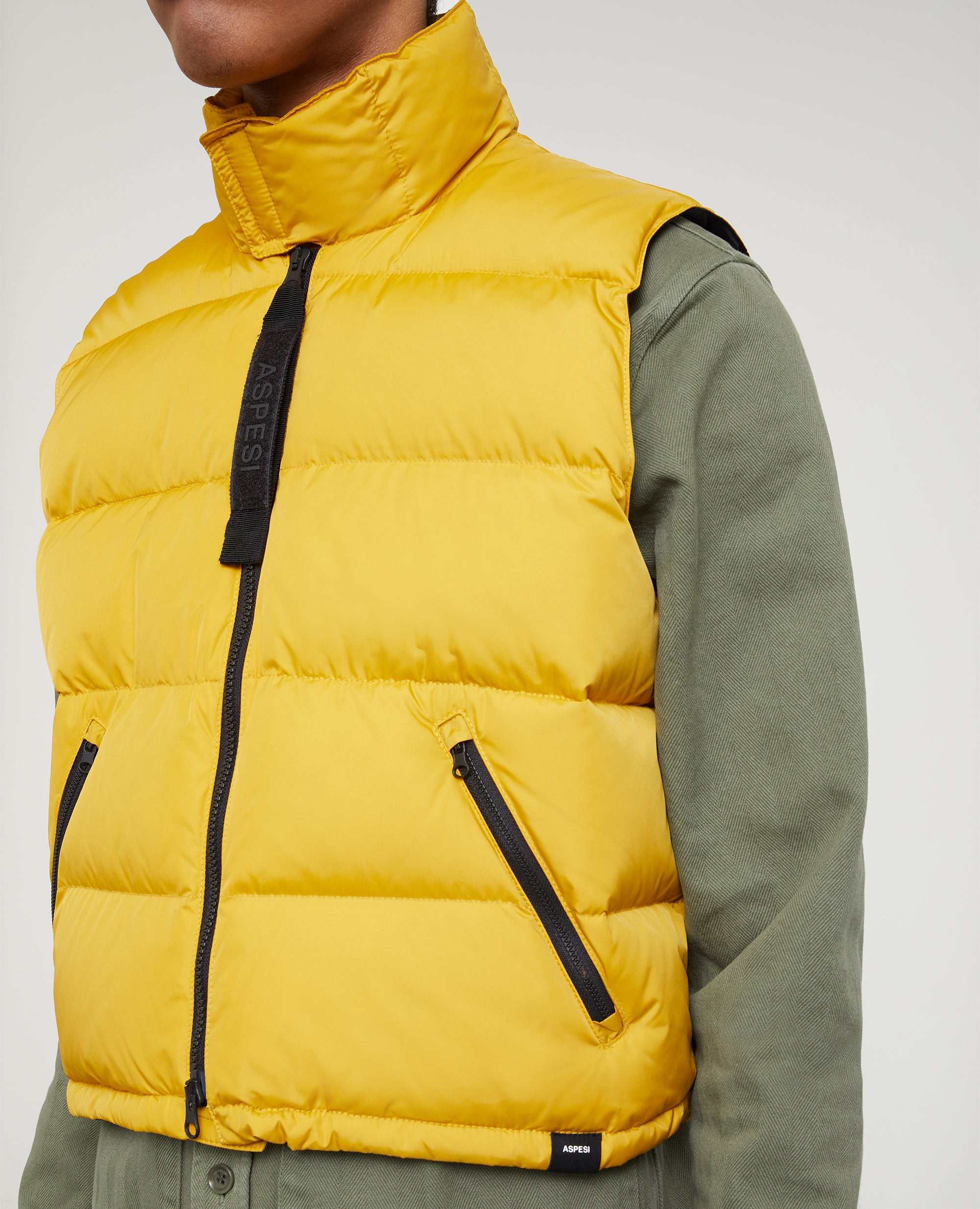 Gilet unisex Piuma-SENAPE-MUSTARD YELLOW-MOSTAZA-SENF-MOUTARDE