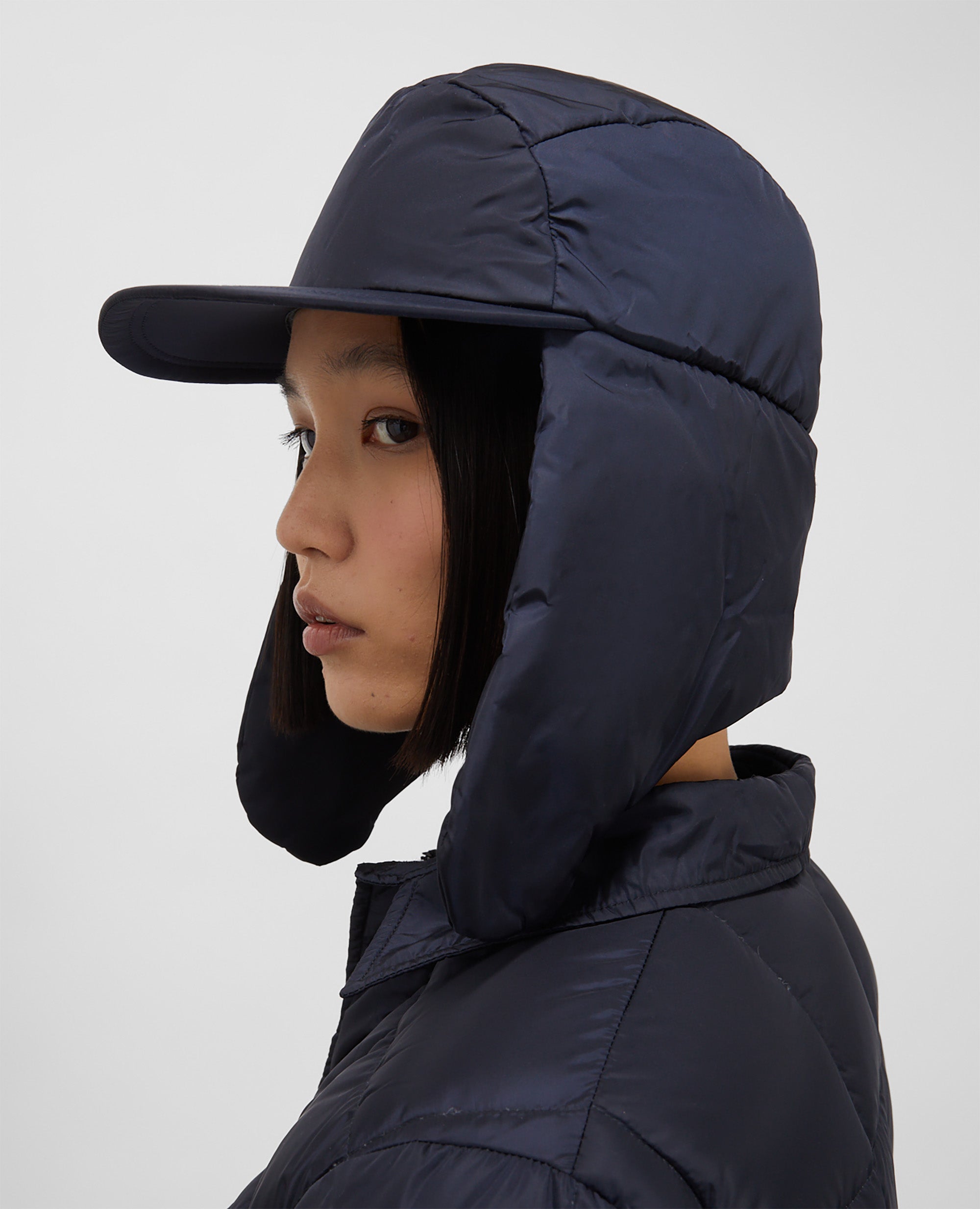  CAPPELLO IMBOTTITO IN NYLON RICICLATO-NAVY-NAVY-AZUL MARINO-NAVY-NAVY