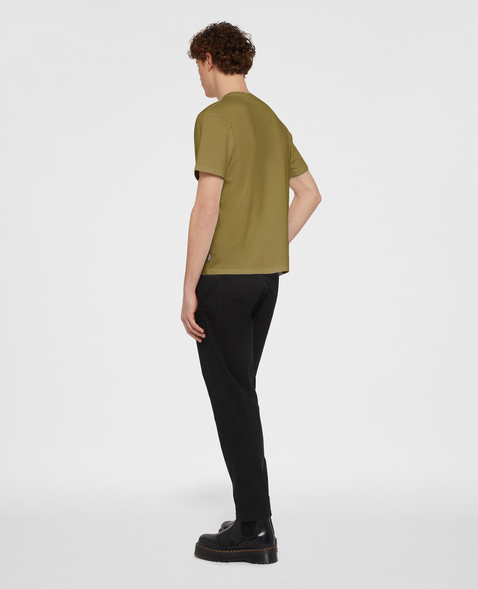 T-SHIRT GIROCOLLO IN JERSEY-MILITARE-MILITARY-MILITAR-MILITAR-MILITAIRE