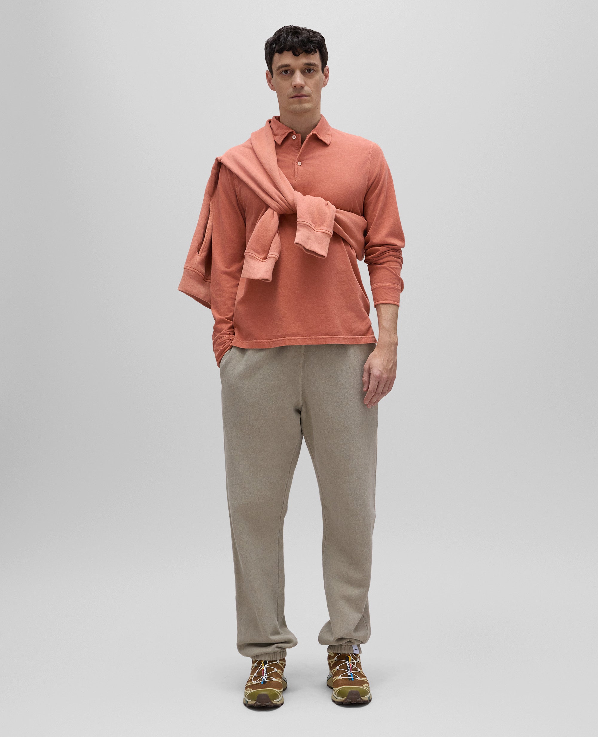 PANTALONE JOGGER IN FELPA DI COTONE-SABBIA-SAND-ARENA-SAND-SABLE