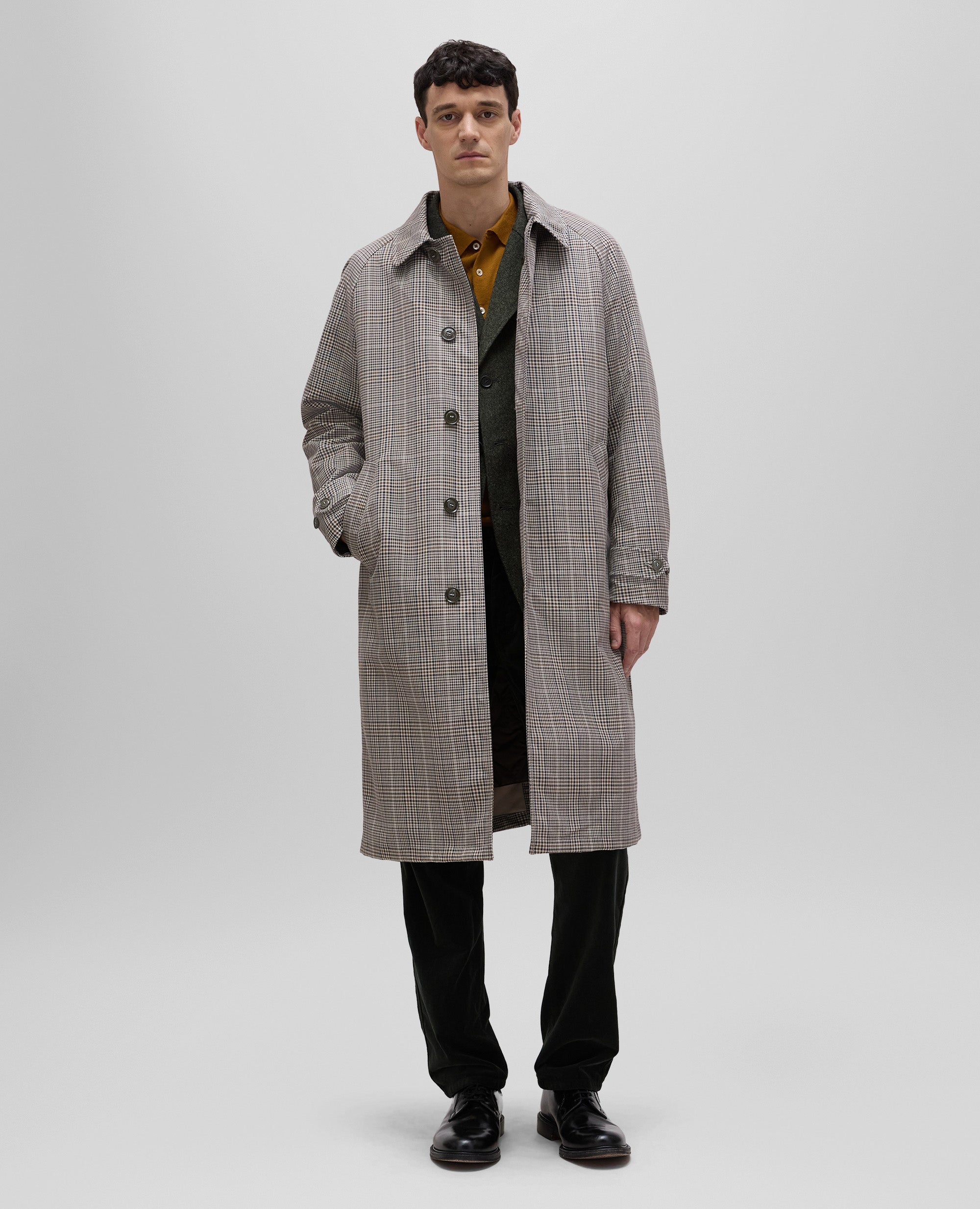 IMPERMEABILE HACK MAN IN TELA DI COTONE CHECK-CHECK-CHECK-CHECK-CHECK-CHECK