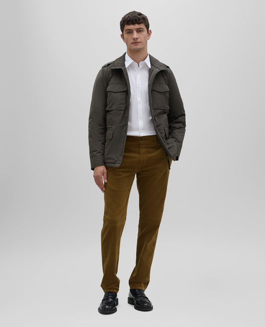 PANTALONE CHINO IN VELLUTO A COSTE-TABACCO-TOBACCO-TABACO-TABAK-TABAC