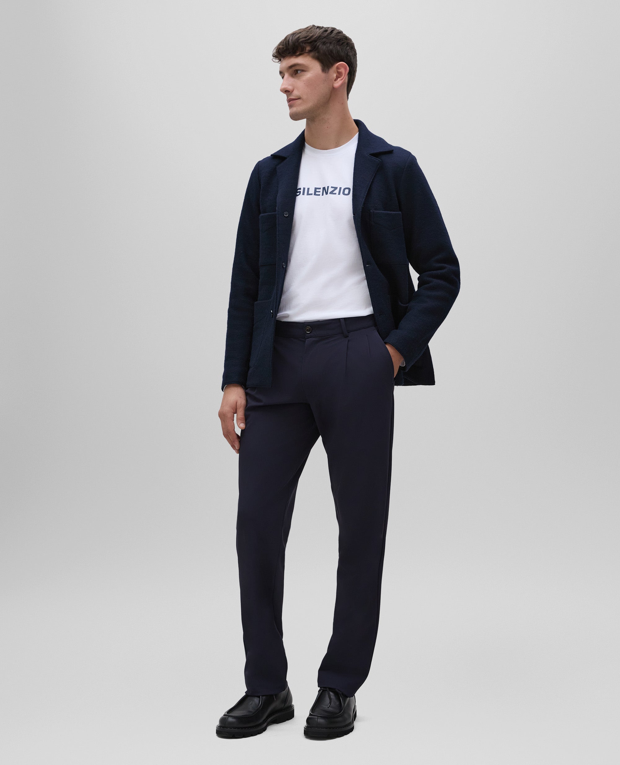 PANTALONE IN TWILL DI NYLON-NAVY-NAVY-AZUL MARINO-NAVY-NAVY
