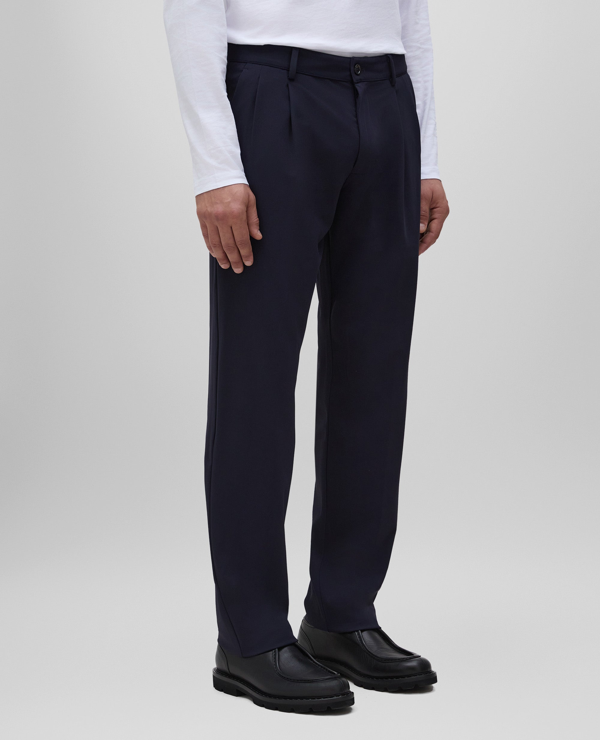 PANTALONE IN TWILL DI NYLON-NAVY-NAVY-AZUL MARINO-NAVY-NAVY