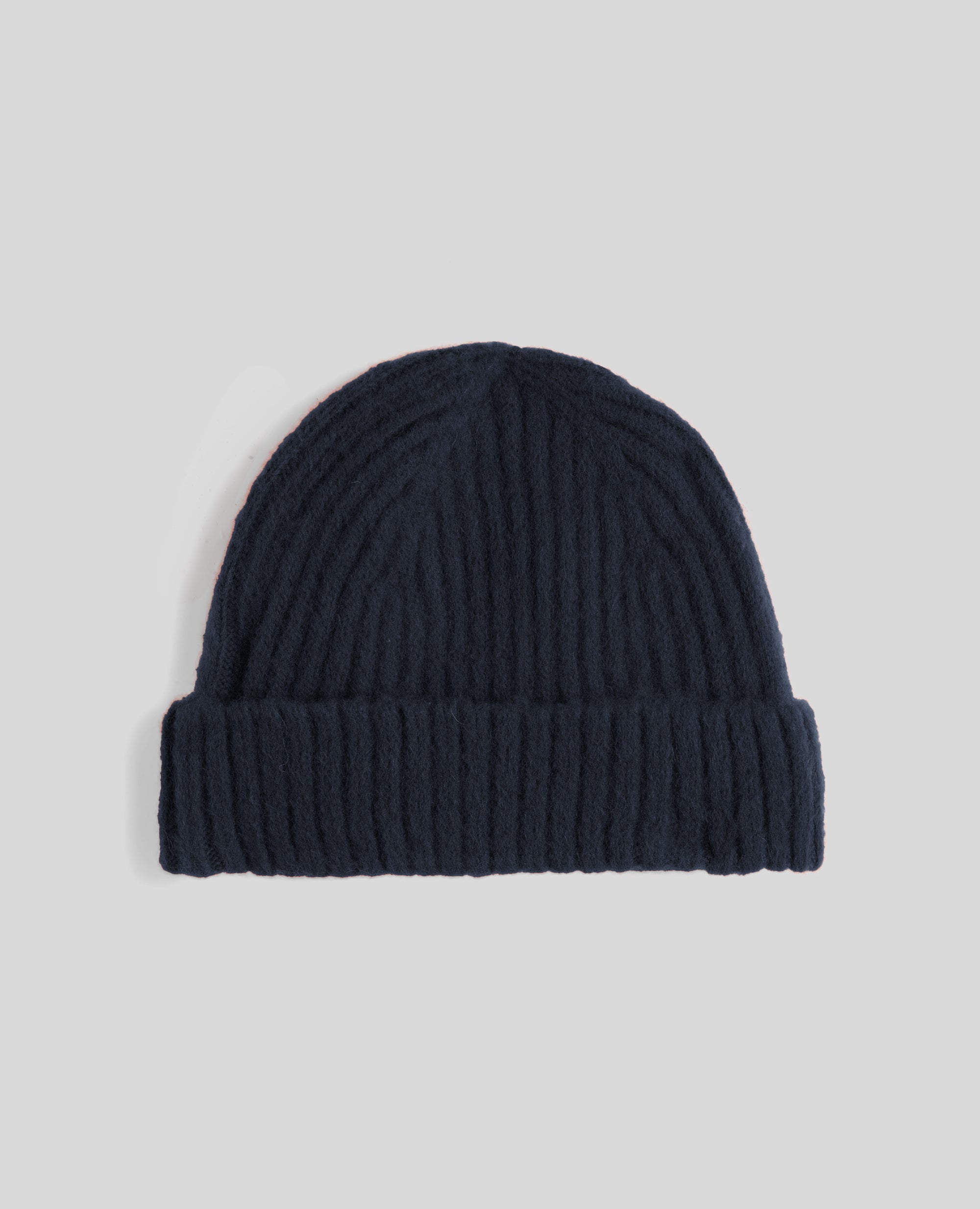 CAPPELLO IN LANA SHETLAND GARZATA-NAVY-NAVY-AZUL MARINO-NAVY-NAVY