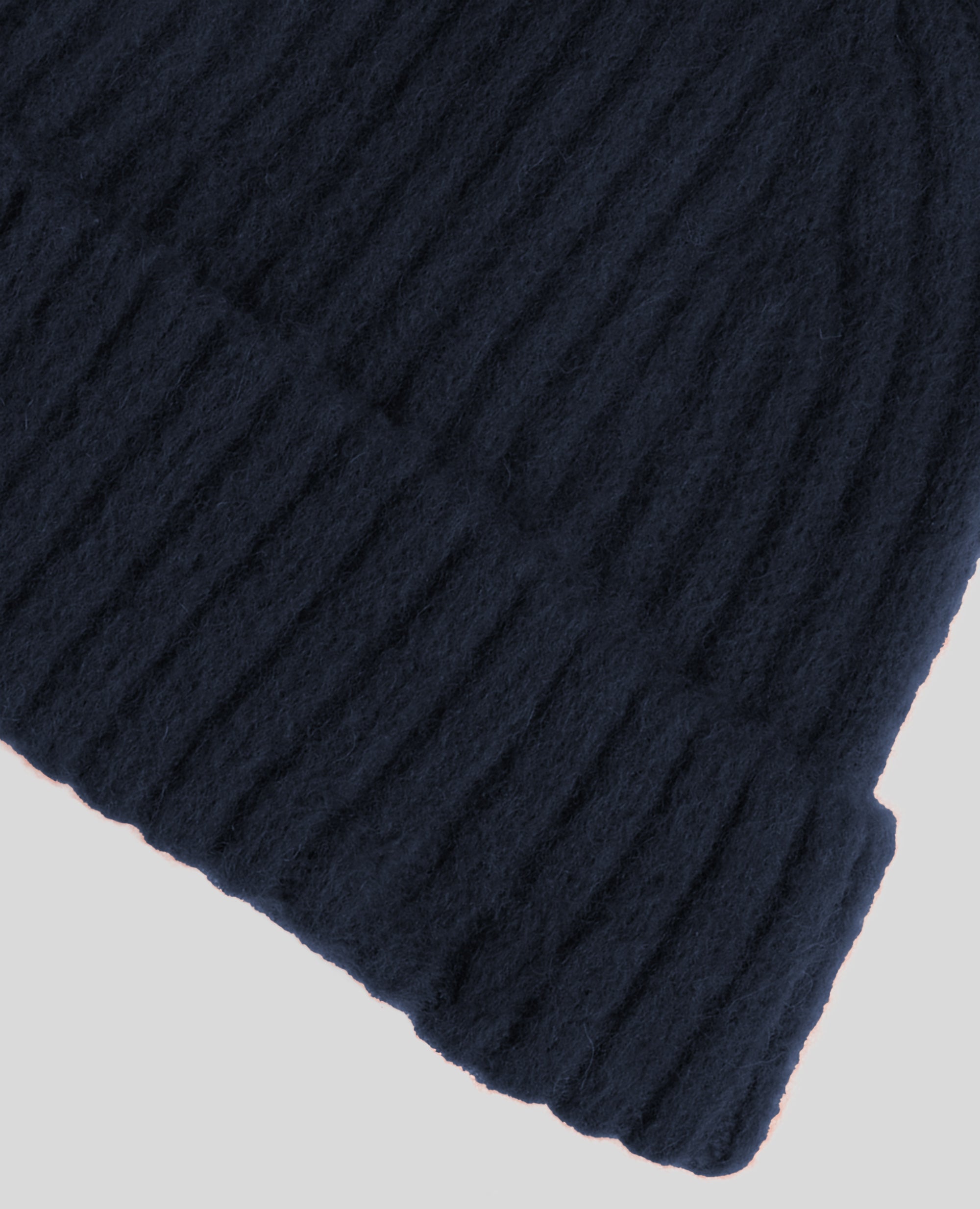 CAPPELLO IN LANA SHETLAND GARZATA-NAVY-NAVY-AZUL MARINO-NAVY-NAVY