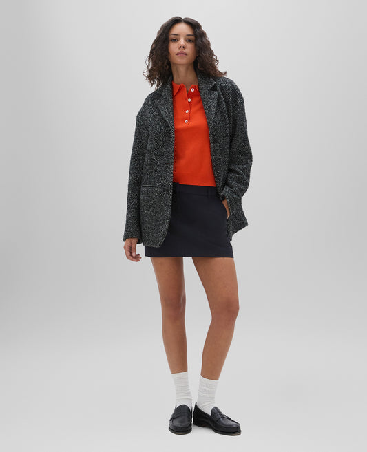 GIACCA IN MISTO LANA-GRIGIO-GREY-GRIS-GRAU-GRIS