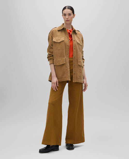 OVERSHIRT IN VELLUTO-CAPPUCCINO-CAPPUCCINO-CAPPUCCINO-CAPPUCCINO-CAPPUCCINO