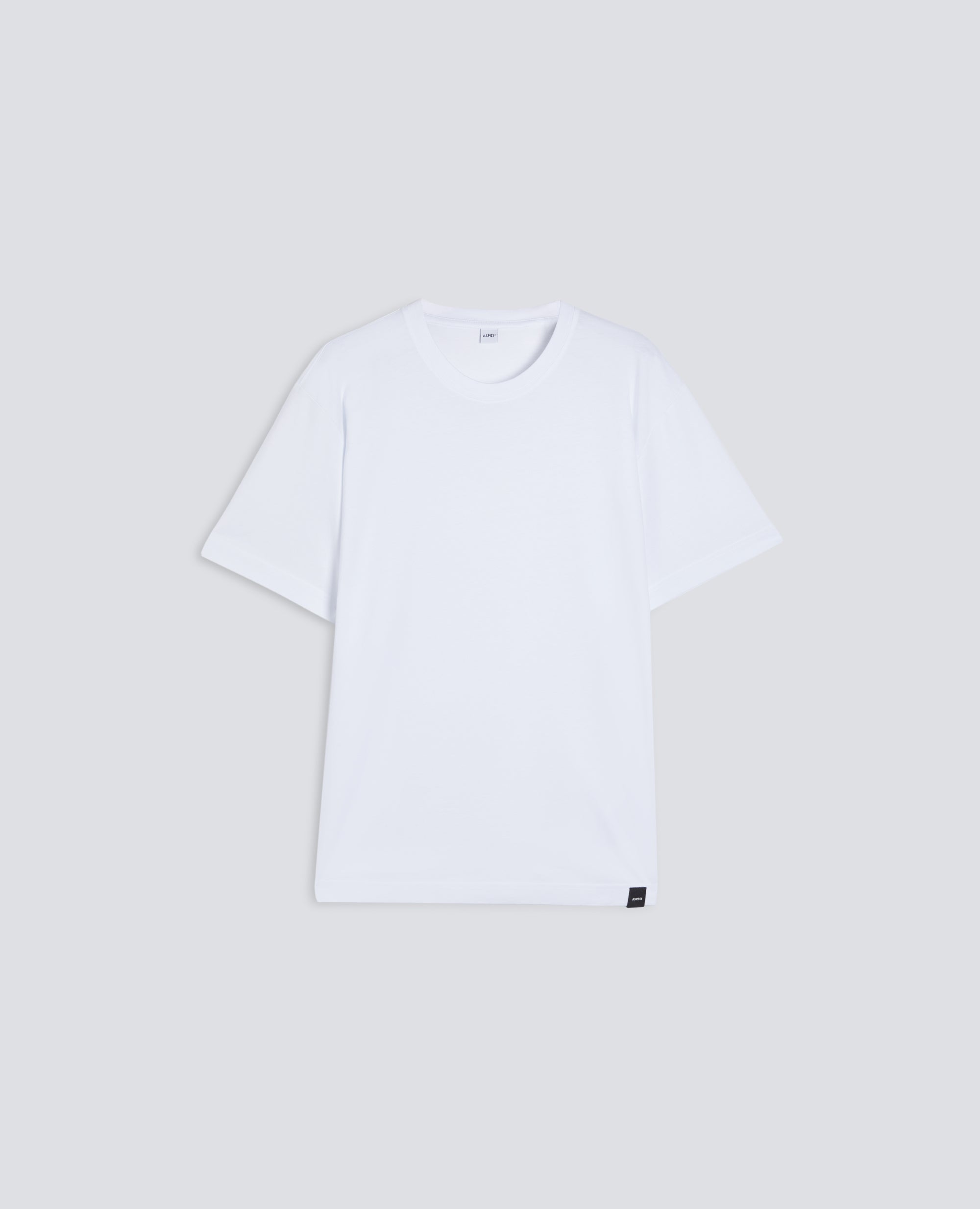 T-SHIRT IN JERSEY DI COTONE-BIANCO-WHITE-BLANCO-WEISS-BLANC