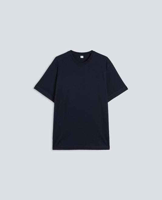T-SHIRT IN JERSEY DI COTONE-NAVY-NAVY-AZUL MARINO-NAVY-NAVY