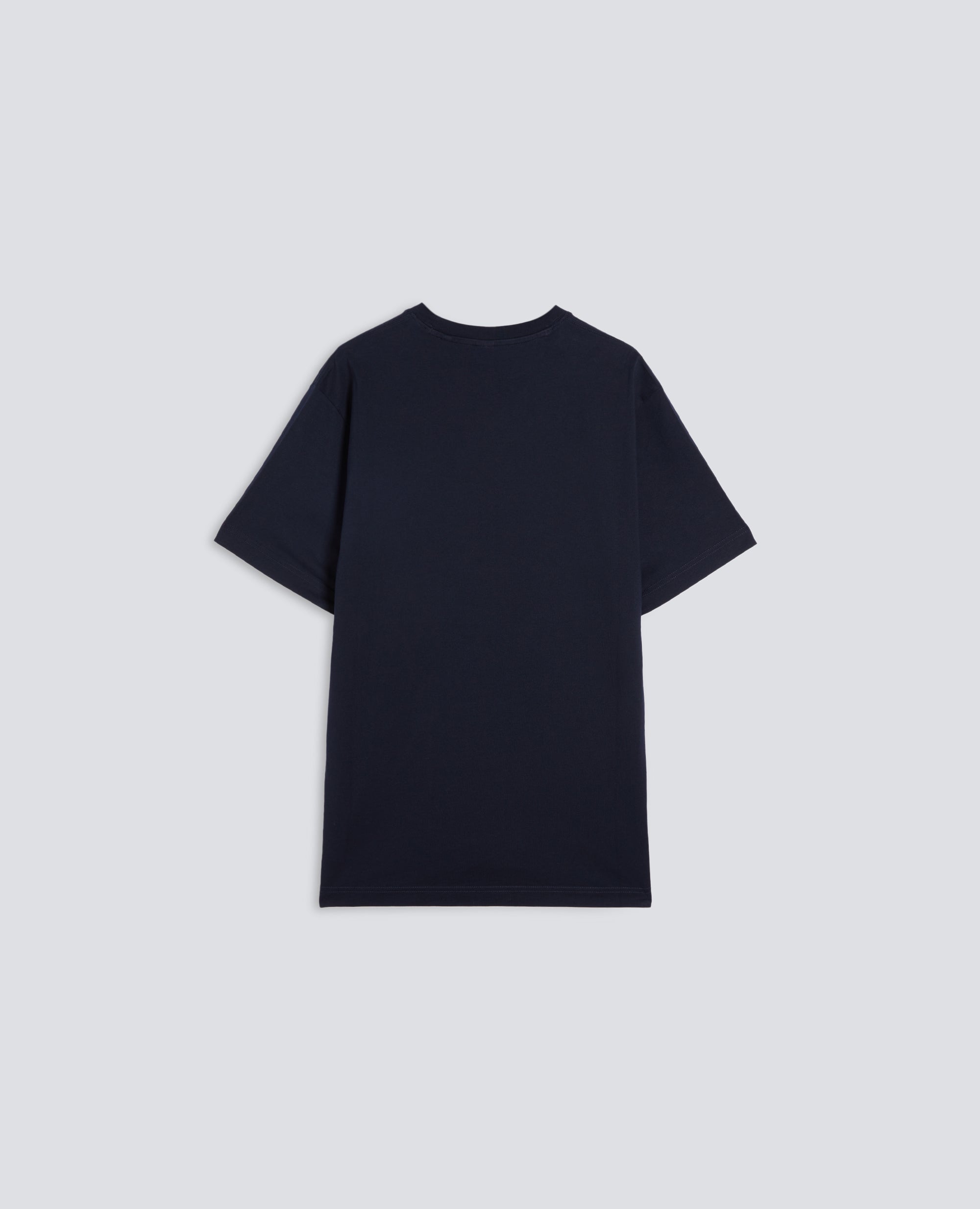 T-SHIRT IN JERSEY DI COTONE-NAVY-NAVY-AZUL MARINO-NAVY-NAVY