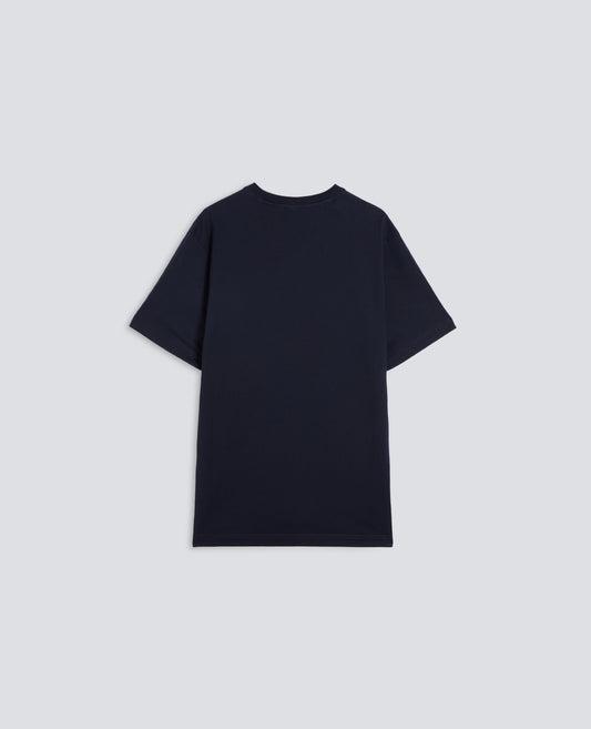 T-SHIRT IN JERSEY DI COTONE-NAVY-NAVY-AZUL MARINO-NAVY-NAVY