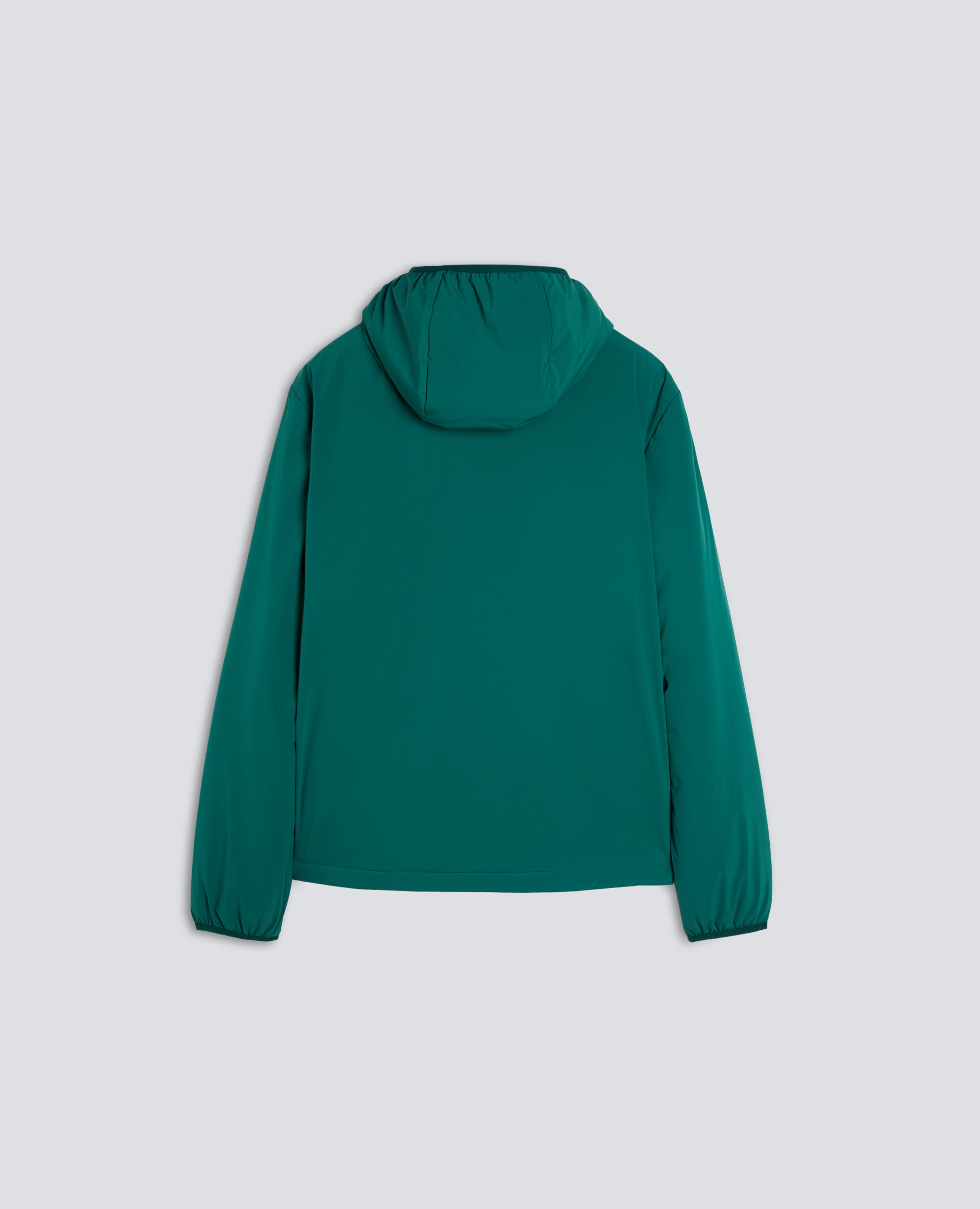 GIUBBOTTO CAPPUCCIO IN NYLON LEGGERO-VERDE-GREEN-VERDE-GRUN-VERT
