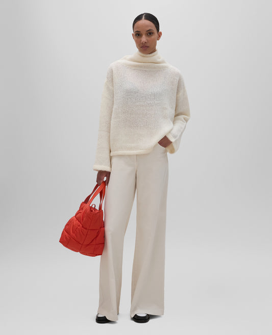 MAGLIA CON COLLO ALTO-NATURALE-NATURAL-NATURAL-NATURLICH-NATUREL