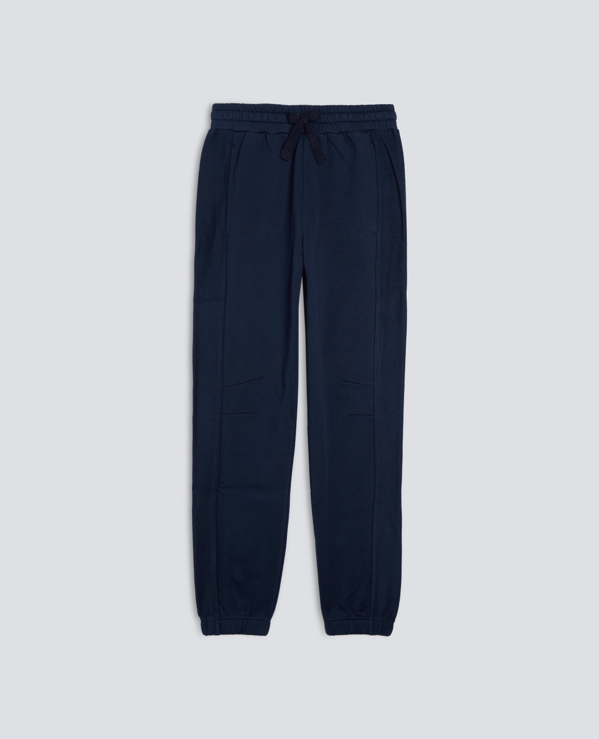 PANTALONE JOGGER IN FELPA CON COULISSE-NAVY-NAVY-AZUL MARINO-NAVY-NAVY