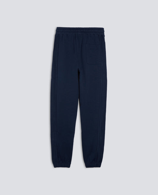 PANTALONE JOGGER IN FELPA CON COULISSE-NAVY-NAVY-AZUL MARINO-NAVY-NAVY