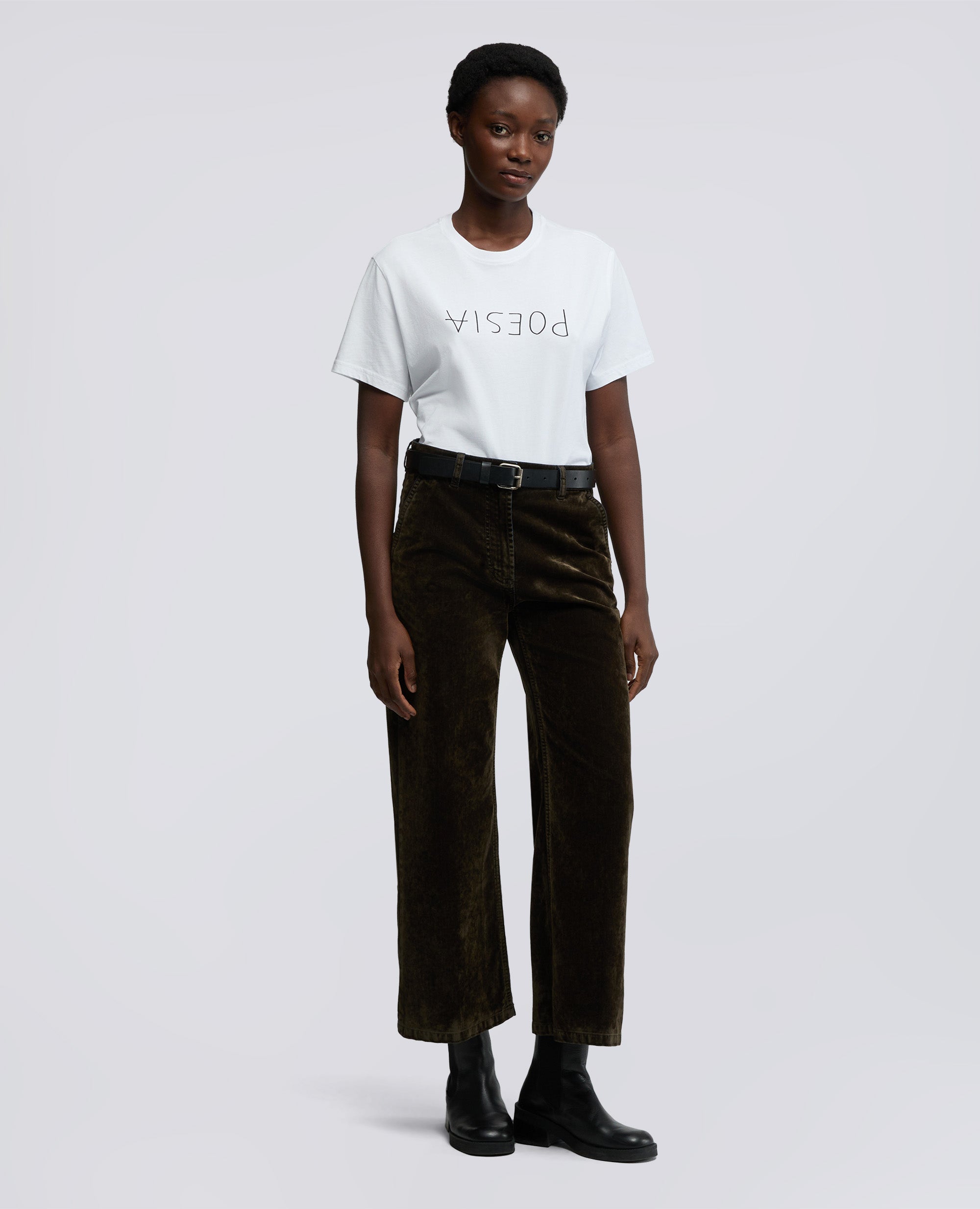 T-SHIRT IN JERSEY DI COTONE CON STAMPA - POESIA-BIANCO-WHITE-BLANCO-WEISS-BLANC