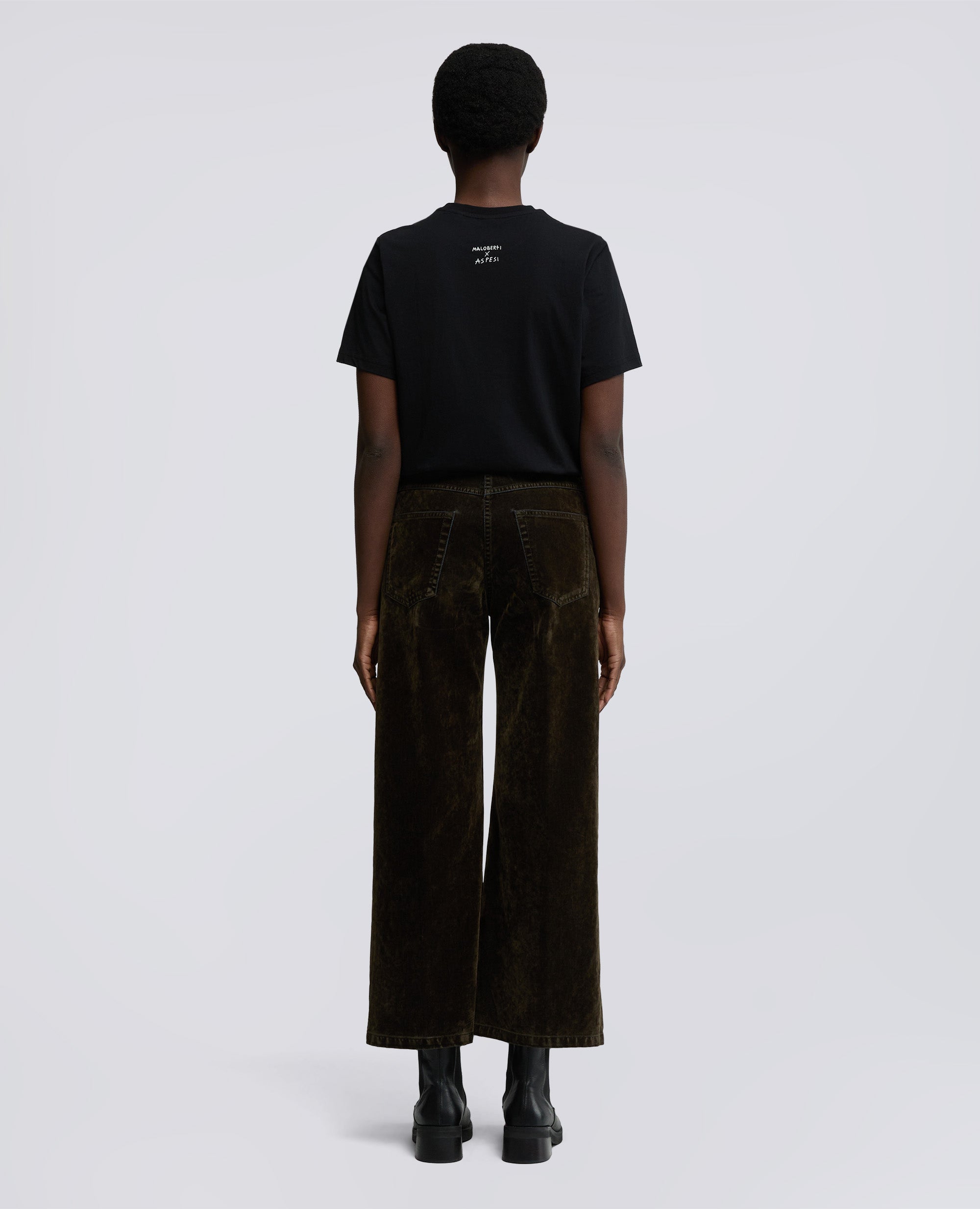 T-SHIRT IN JERSEY DI COTONE CON STAMPA - POESIA-NERO-BLACK-NEGRO-SCHWARZ-NOIR