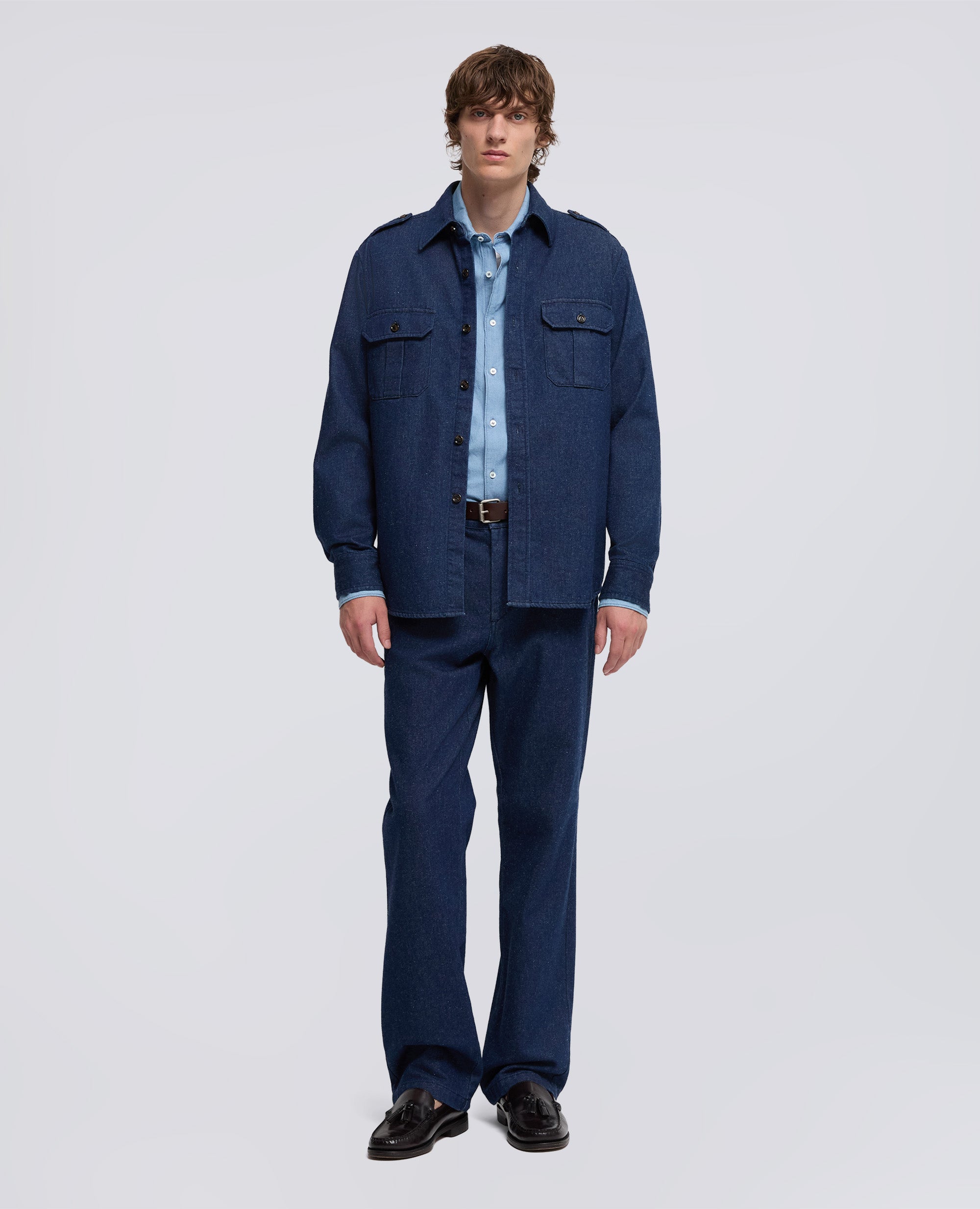 CAMICIA TRACY IN DENIM-DENIM-DENIM-DENIM-DENIM-DENIM