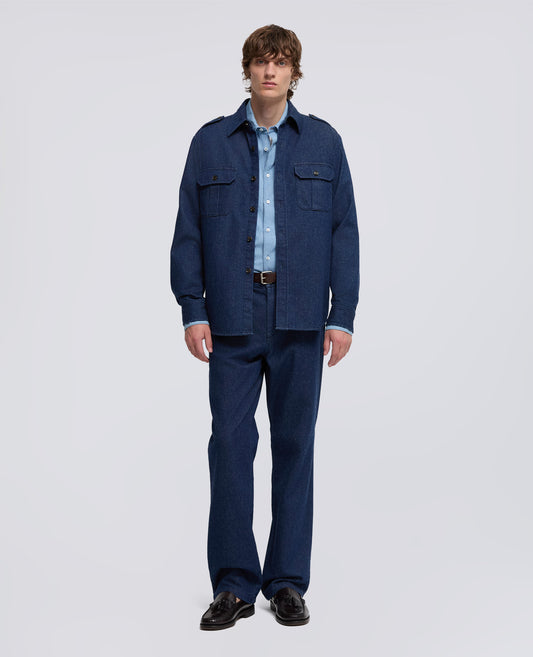CAMICIA TRACY IN DENIM-DENIM-DENIM-DENIM-DENIM-DENIM
