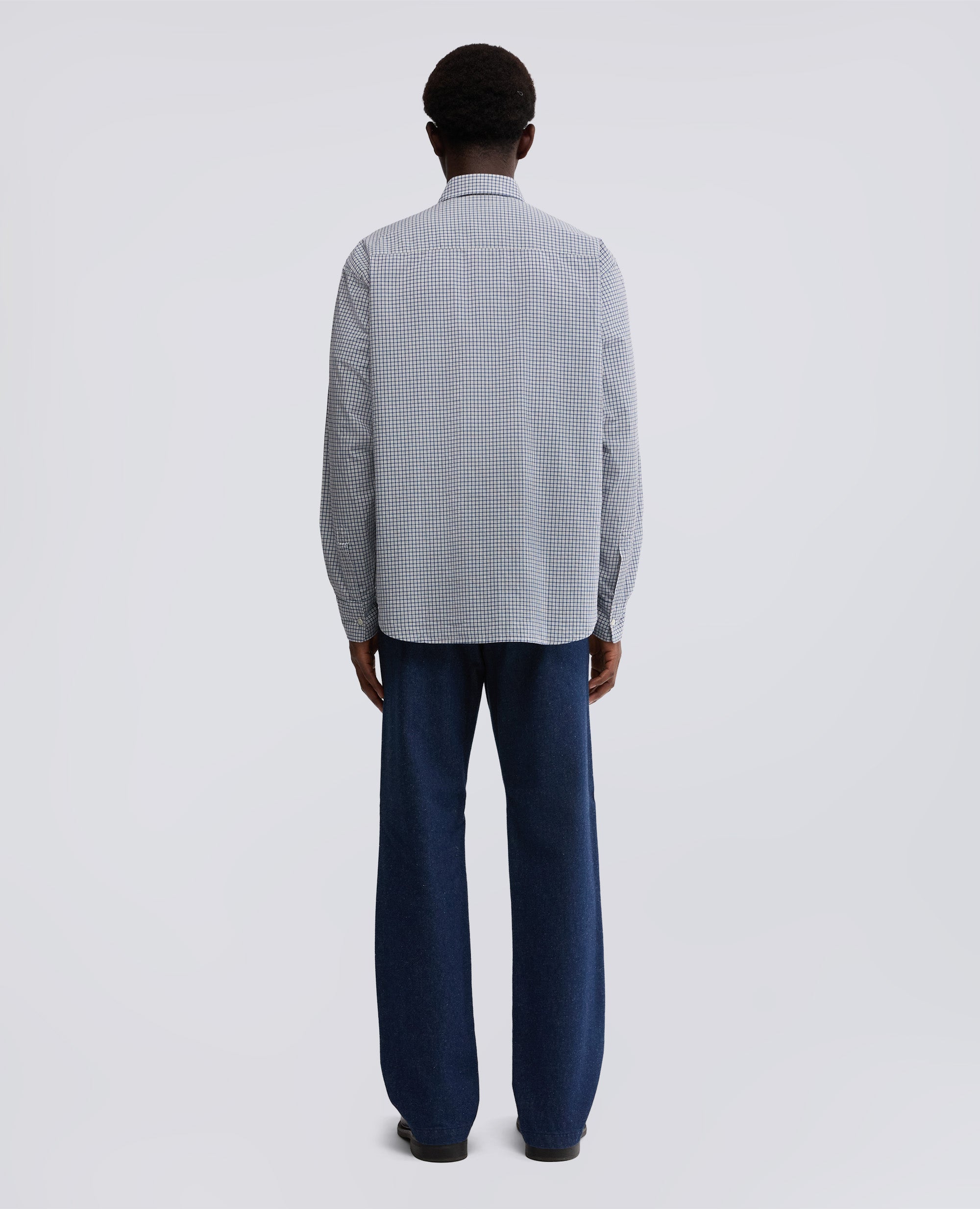 CAMICIA IN COTONE CHECK-CHECK BLUETTE-CHECK BLUETTE-CHECK BLUETTE-CHECK BLUETTE-CHECK BLUETTE