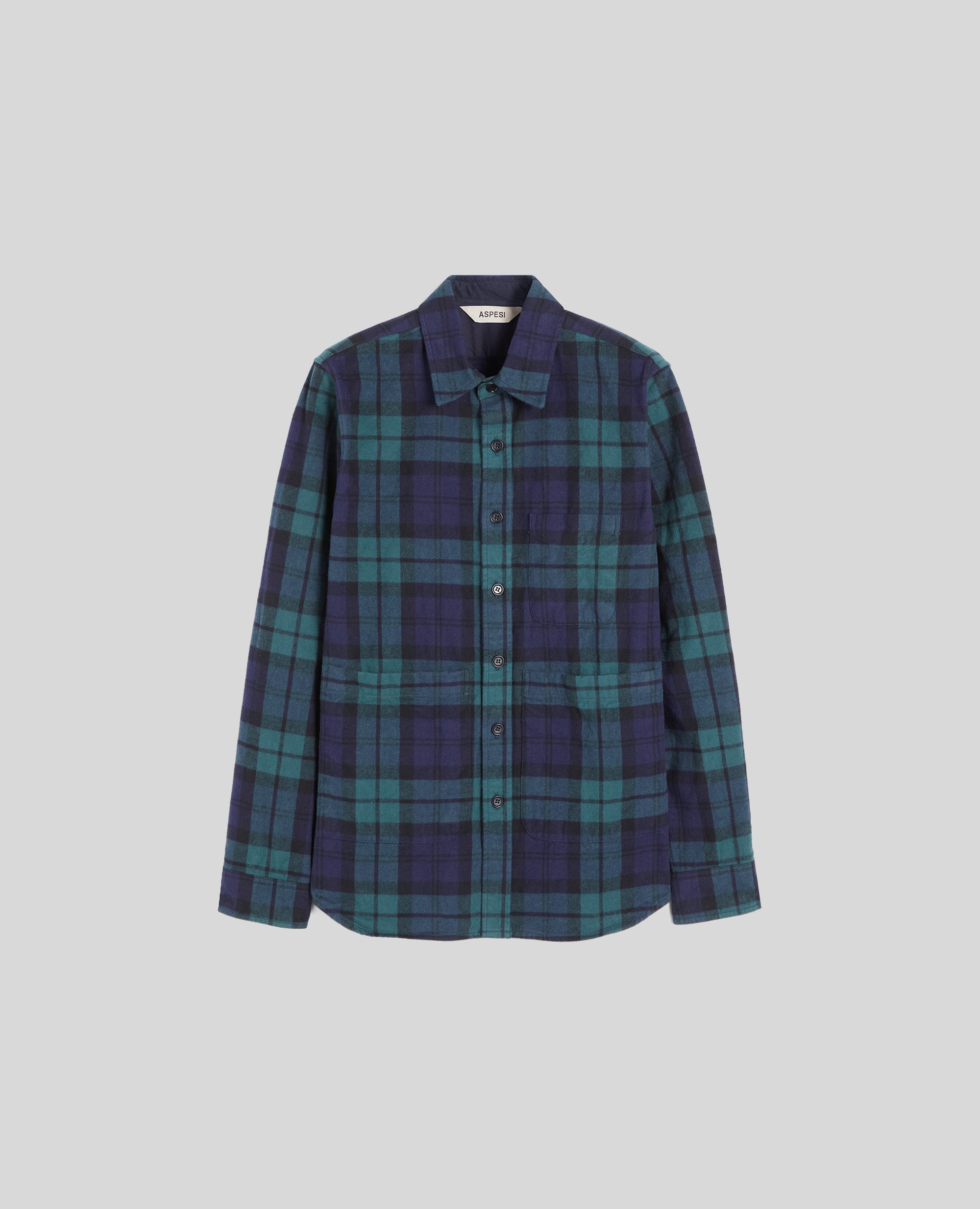 CAMICIA UTILITY IN TWILL DI COTONE-CHECK NAVY-CHECK NAVY-CHECK NAVY-CHECK NAVY-CHECK NAVY