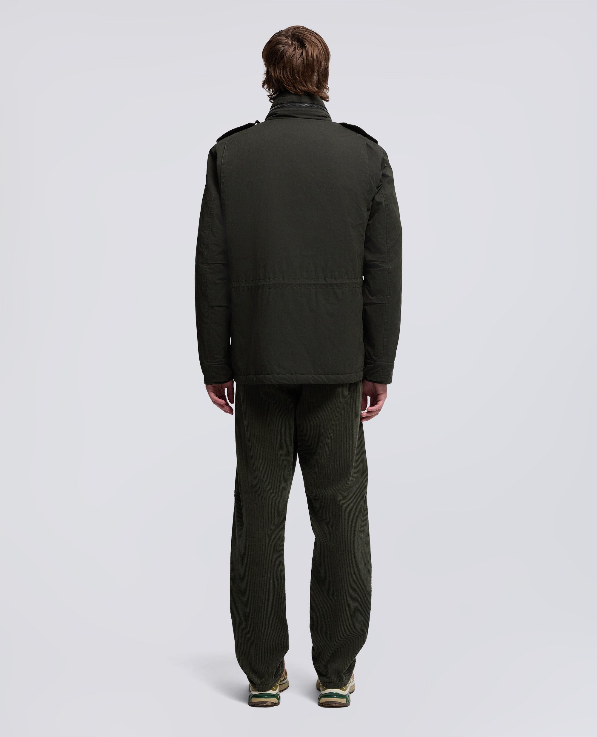MINI FIELD JACKET COT IN TELA DI MISTO COTONE-VERDONE-DARK GREEN-VERDER¢N-DUNKELGRUN-VERT FONCE