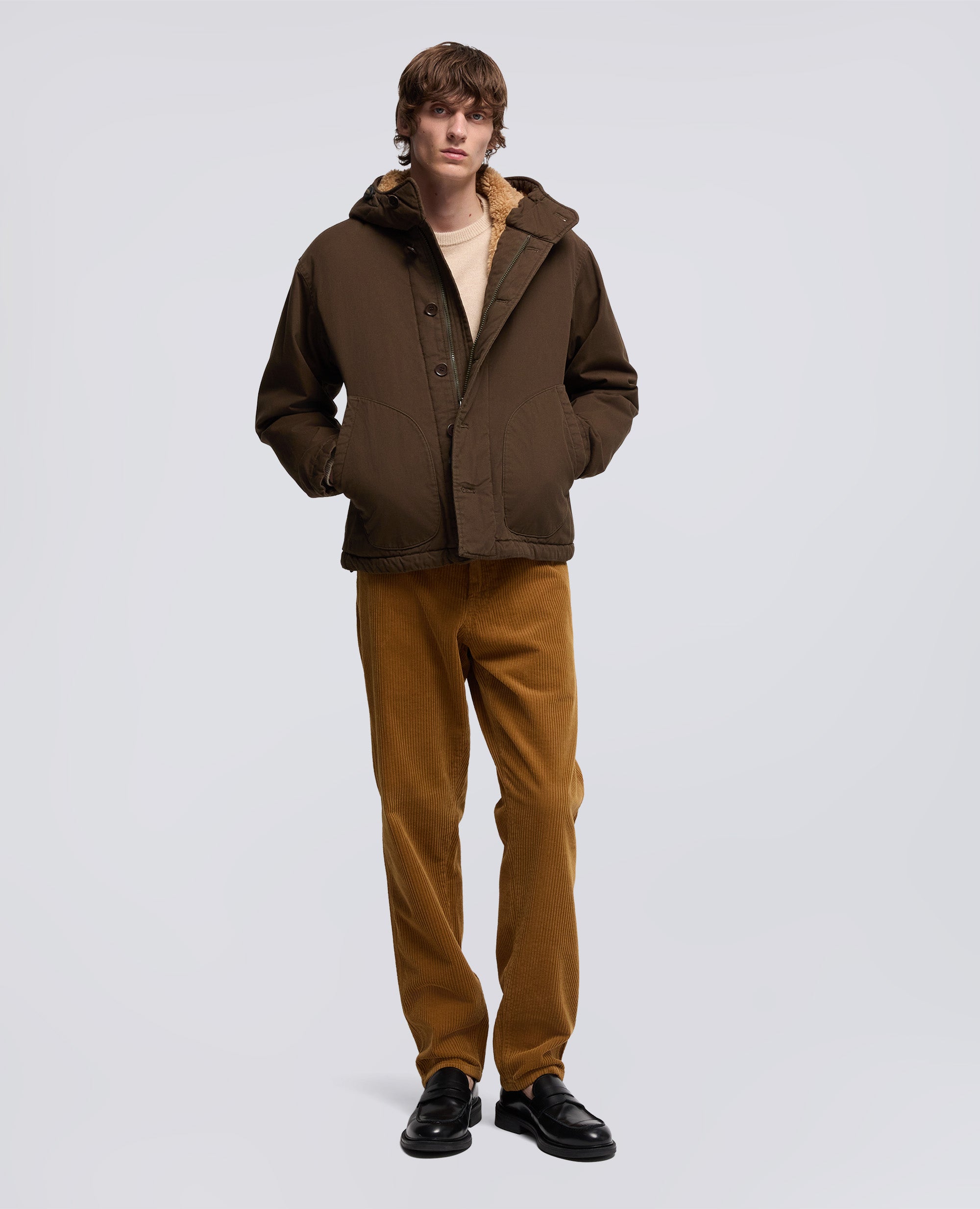 GIUBBOTTO FIFTY IN CANVAS DI COTONE-MILITARE-MILITARY-MILITAR-MILITAR-MILITAIRE