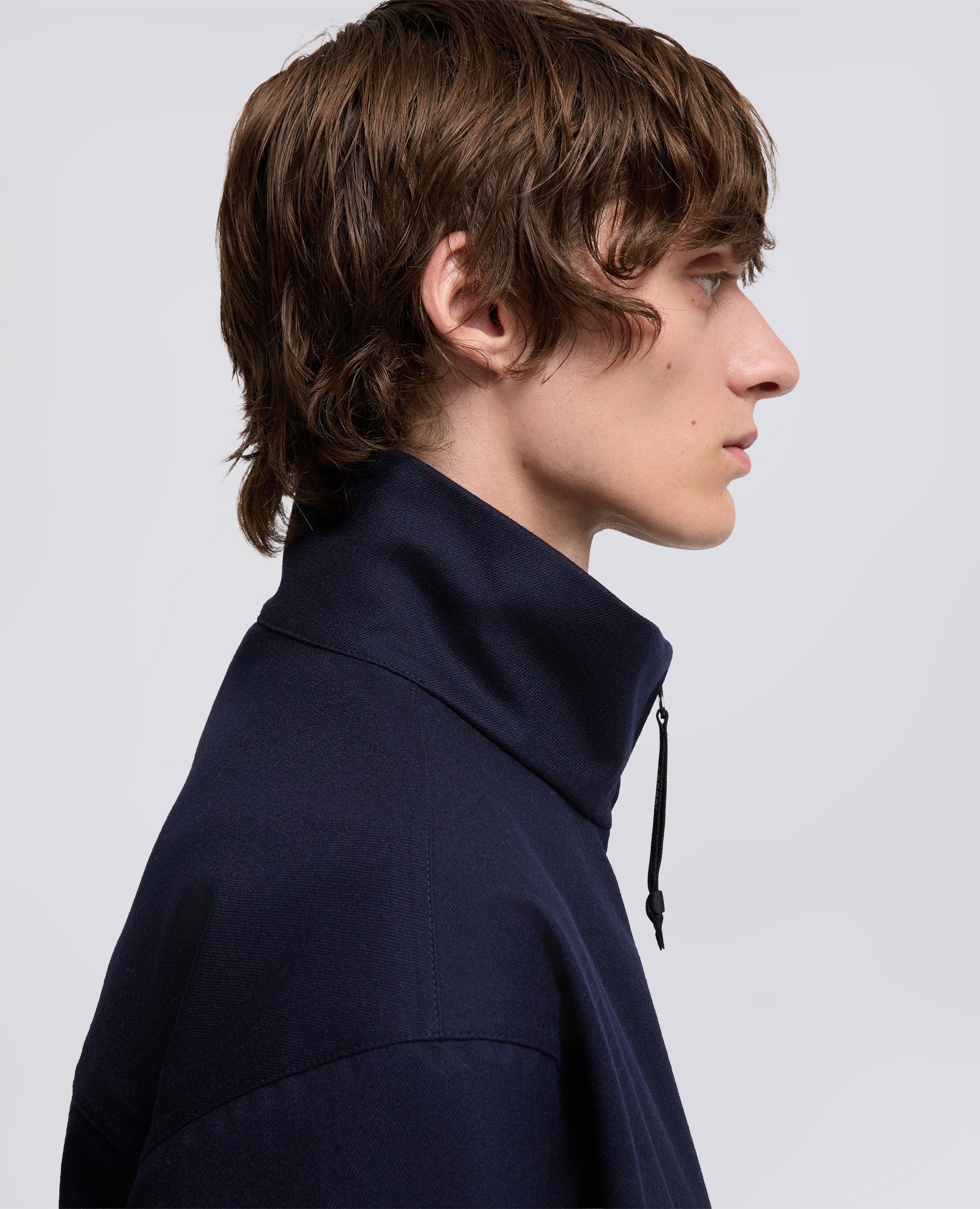 GIUBBOTTO STANTON IN TWILL DI LANA-NAVY-NAVY-AZUL MARINO-NAVY-NAVY