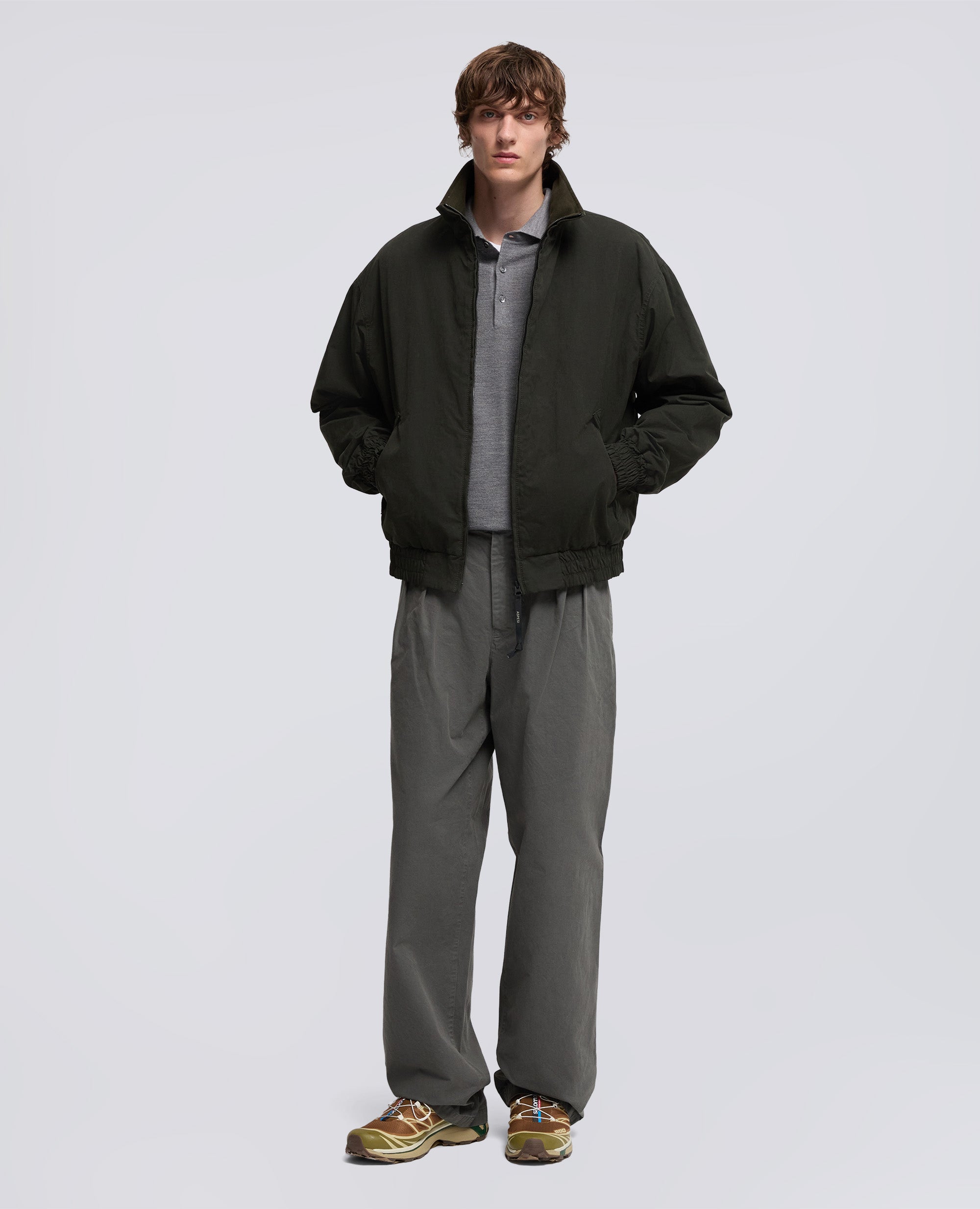 GIUBBOTTO STANTON IN TELA DI MISTO COTONE-VERDONE-DARK GREEN-VERDER¢N-DUNKELGRUN-VERT FONCE