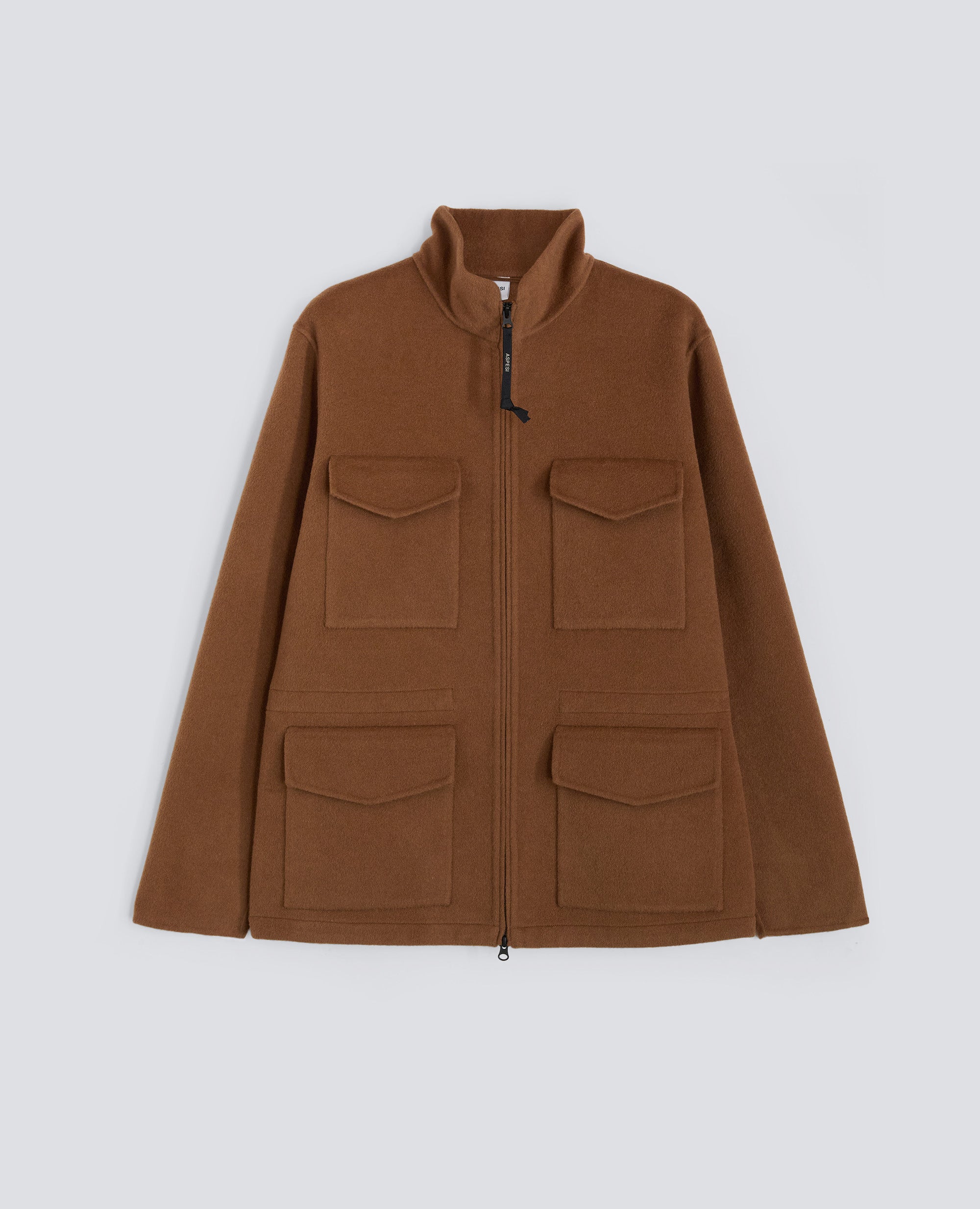 FIELD JACKET NELSON IN DOUBLE DI LANA-CAMMELLO-CAMEL-CAMELLO-KAMEL-CAMEL