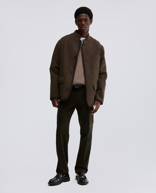 GIACCA CHANG IN LANA SHETLAND-MARRONE-BROWN-MARR¢N-BRAUN-MARRON