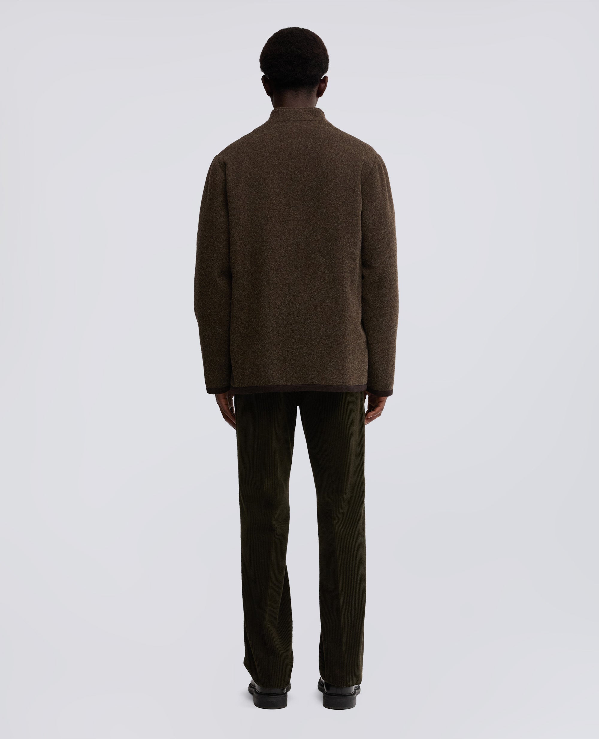 GIACCA CHANG IN LANA SHETLAND-MARRONE-BROWN-MARR¢N-BRAUN-MARRON