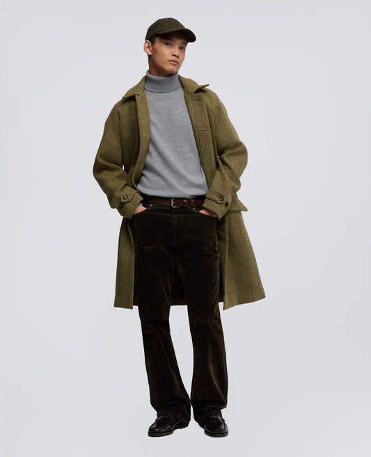 PANTALONE PRESS IN DENIM-MILITARE-MILITARY-MILITAR-MILITAR-MILITAIRE