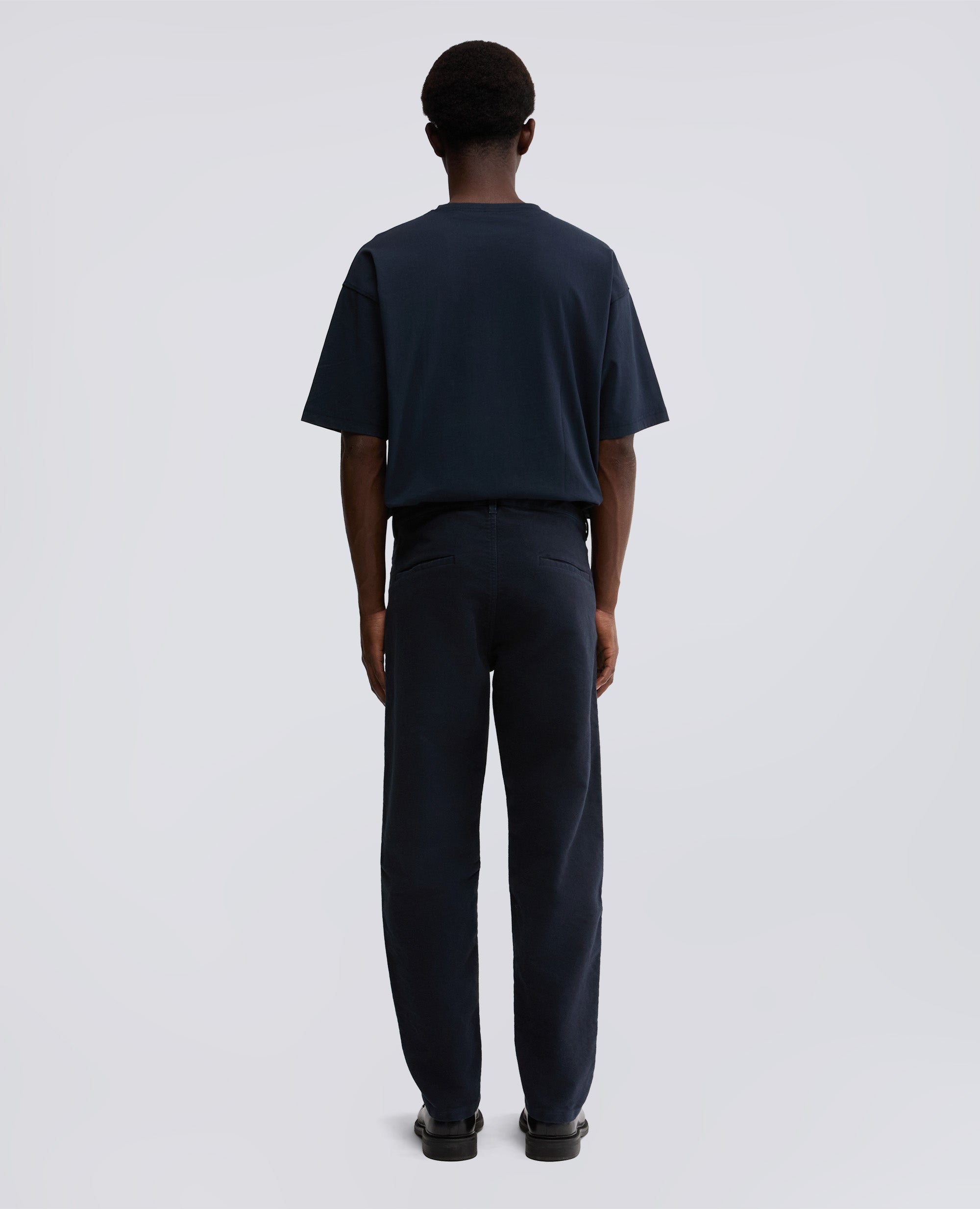 PANTALONE CHINO FUNZIONALE IN VELLUTO-NAVY-NAVY-AZUL MARINO-NAVY-NAVY