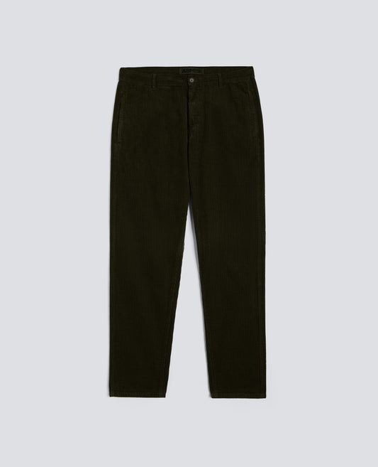 PANTALONE CHINO FUNZIONALE IN VELLUTO-MILITARE-MILITARY-MILITAR-MILITAR-MILITAIRE