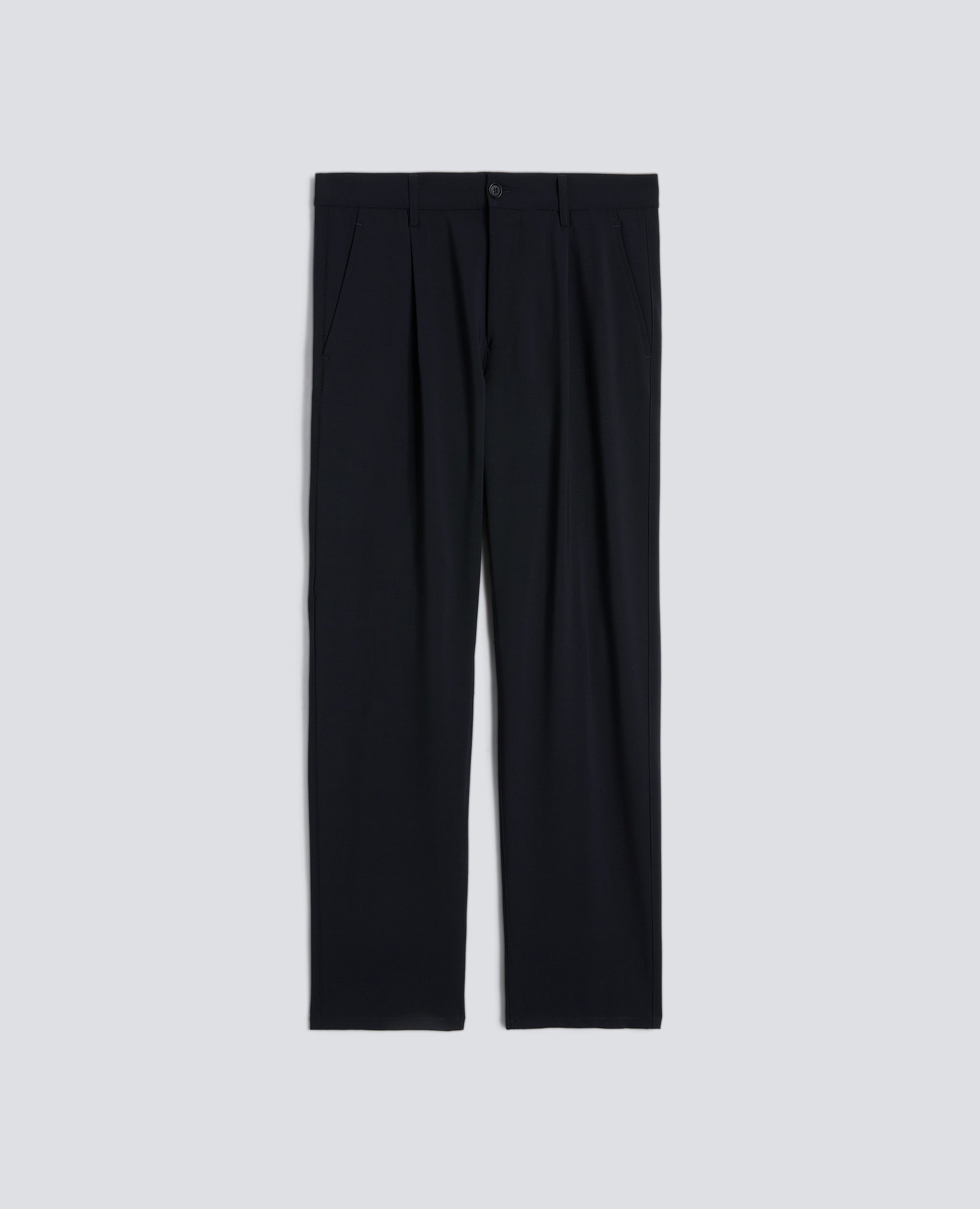 PANTALONE IN FLANELLA-NAVY-NAVY-AZUL MARINO-NAVY-NAVY