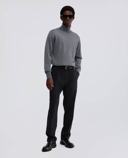 PANTALONE IN FLANELLA-NAVY-NAVY-AZUL MARINO-NAVY-NAVY