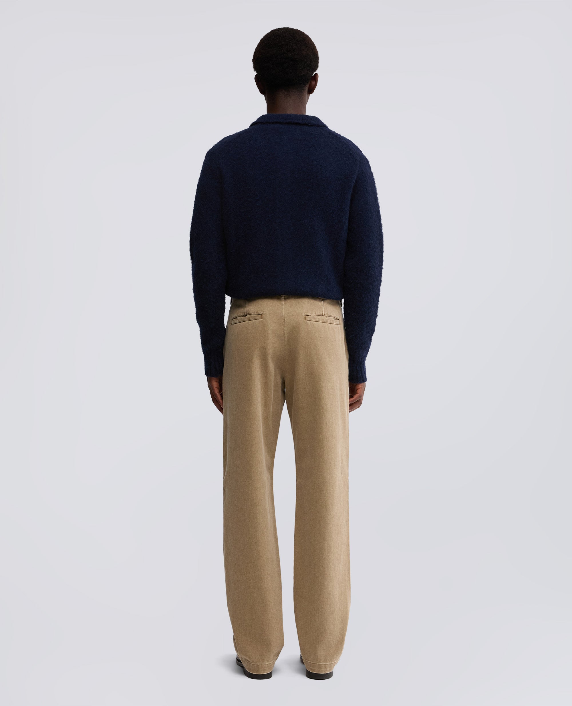 PANTALONE ADRIEN IN GABARDINA DI COTONE-COLONIALE-COLONIAL BEIGE-COLONIAL-KOLONIALBEIGE-COLONIAL
