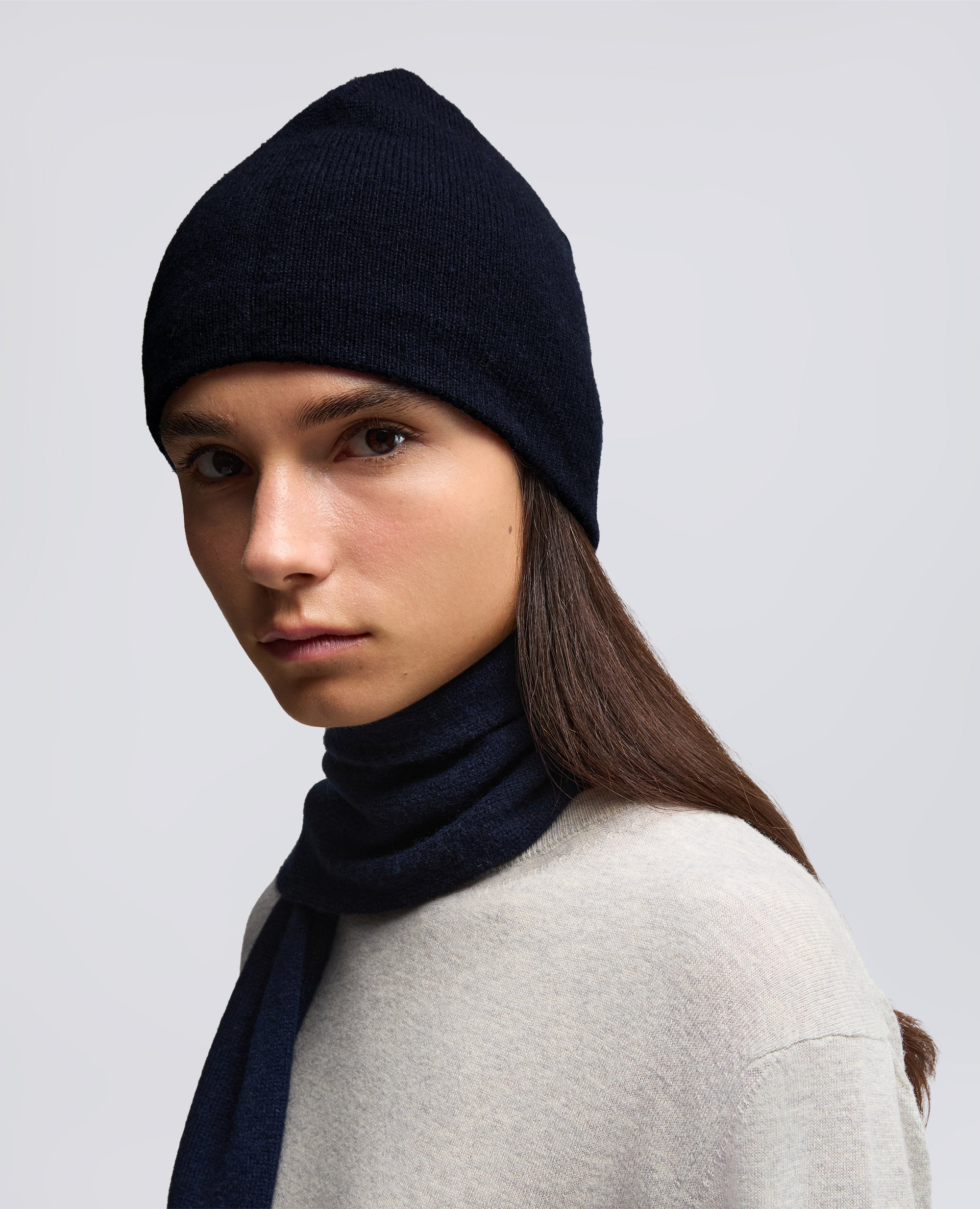 BERRETTO IN MISTO LANA-NAVY-NAVY-AZUL MARINO-NAVY-NAVY