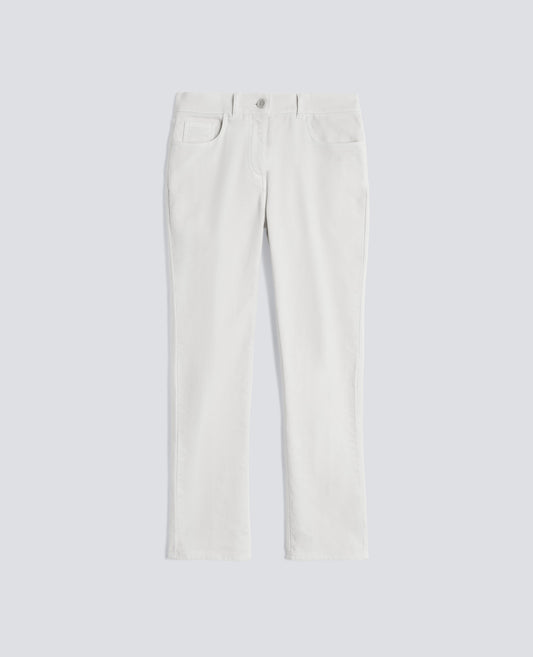 PANTALONE IN FUSTAGNO STRETCH-NATURALE-NATURAL-NATURAL-NATURLICH-NATUREL