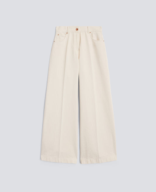 PANTALONE MOD.0160-BURRO-ECRU-MANTEQUILLA-ECRU-BEURRE