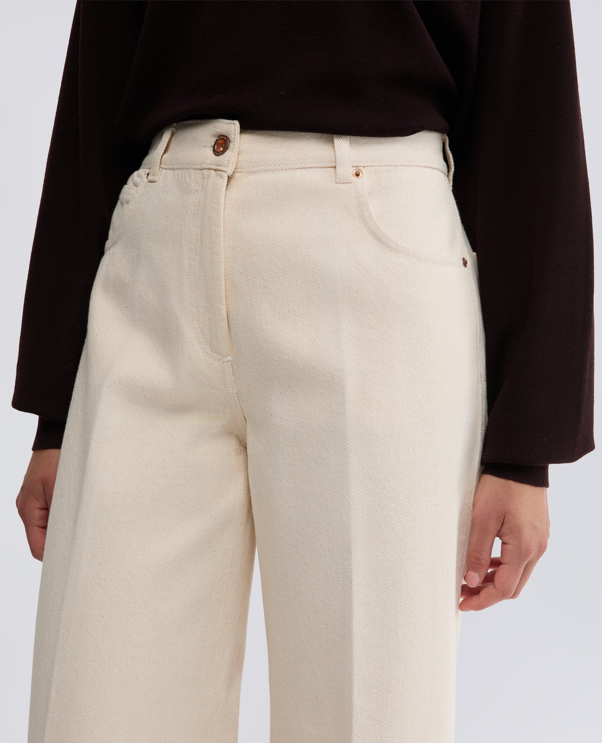 PANTALONE MOD.0160-BURRO-ECRU-MANTEQUILLA-ECRU-BEURRE