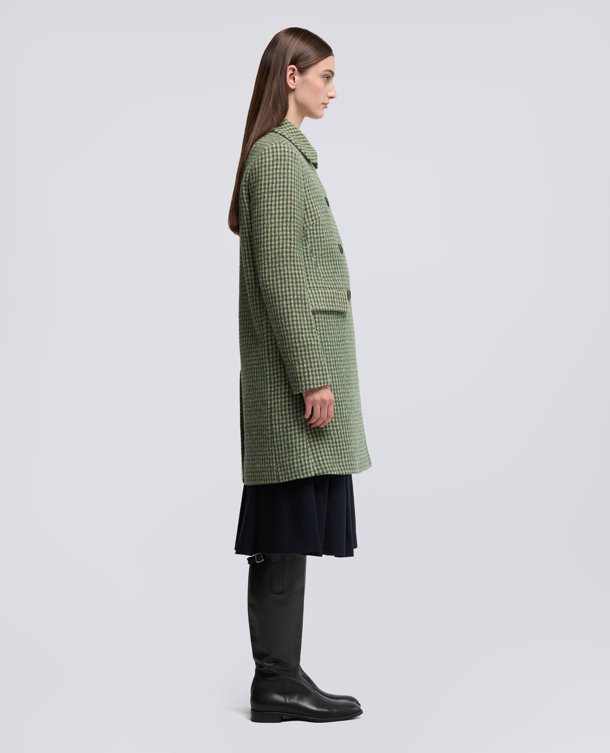 CAPPOTTO MOD.0757-VERDE/NATURALE-GREEN/NATURAL-VERDE/NATURAL-GRÜN/NATUR-VERT/NATUREL