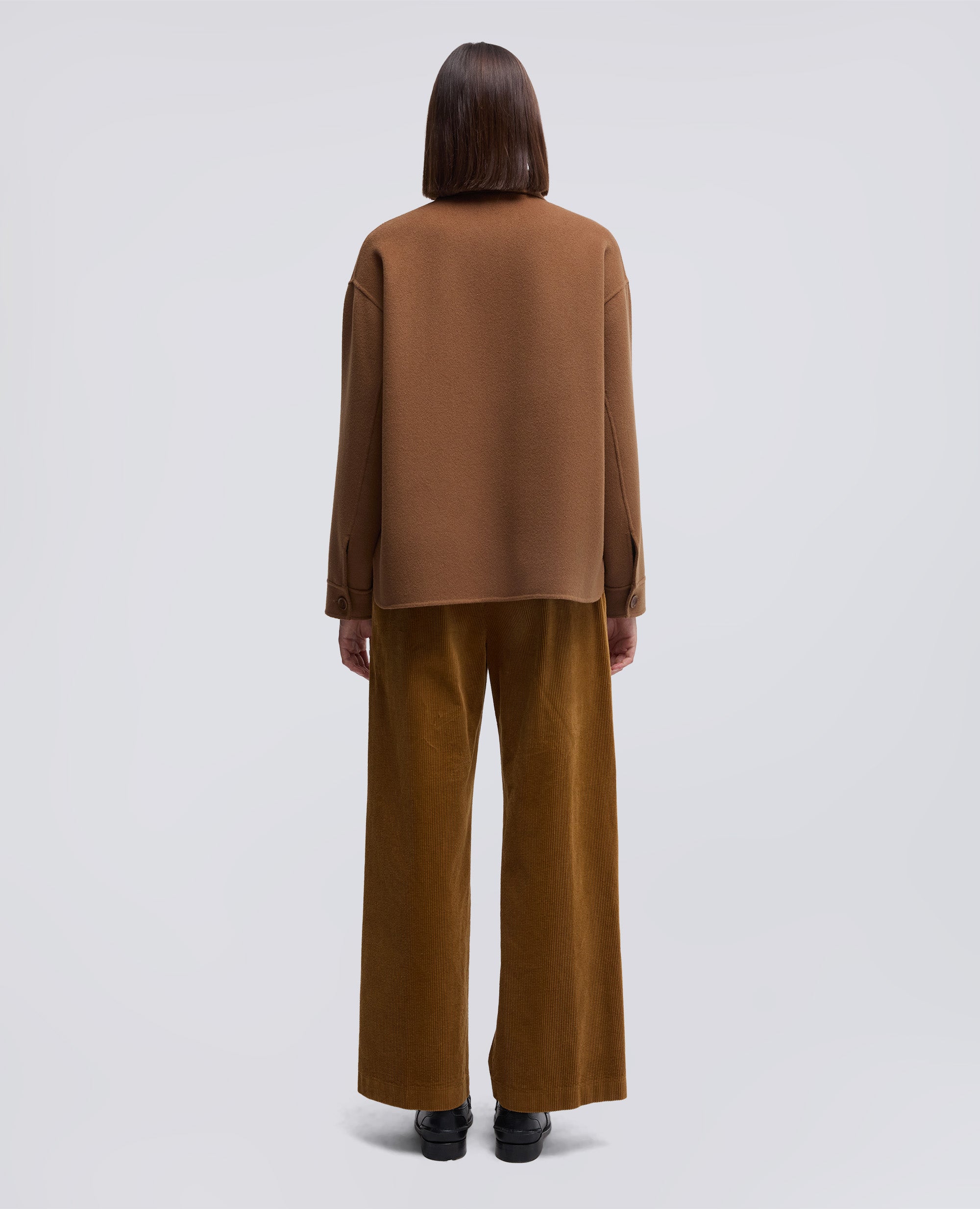 OVERSHIRT IN DOUBLE DI LANA-CAMMELLO-CAMEL-CAMELLO-KAMEL-CAMEL