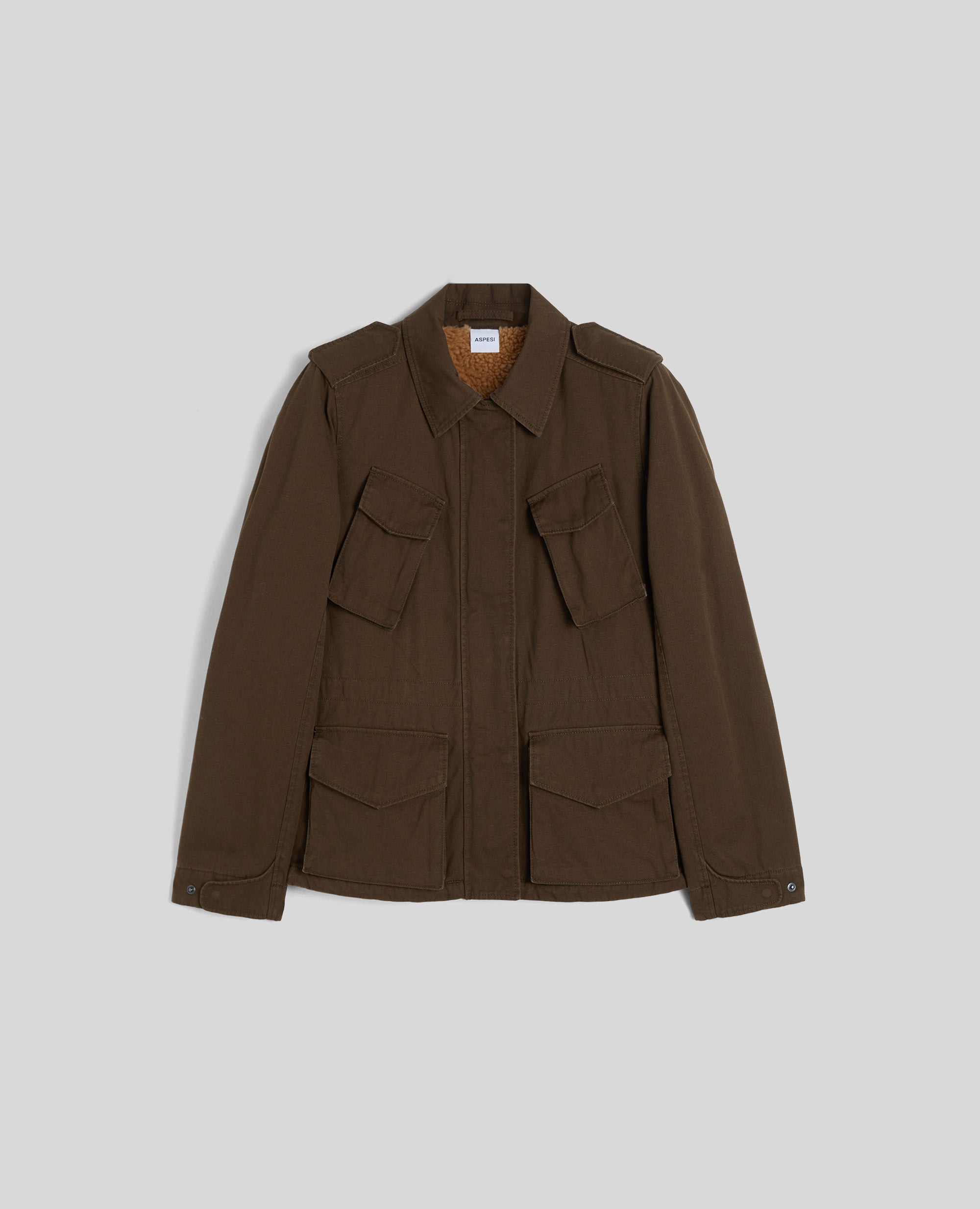 GIUBBOTTO IN TELA DI COTONE CERATO-MILITARE-MILITARY-MILITAR-MILITAR-MILITAIRE